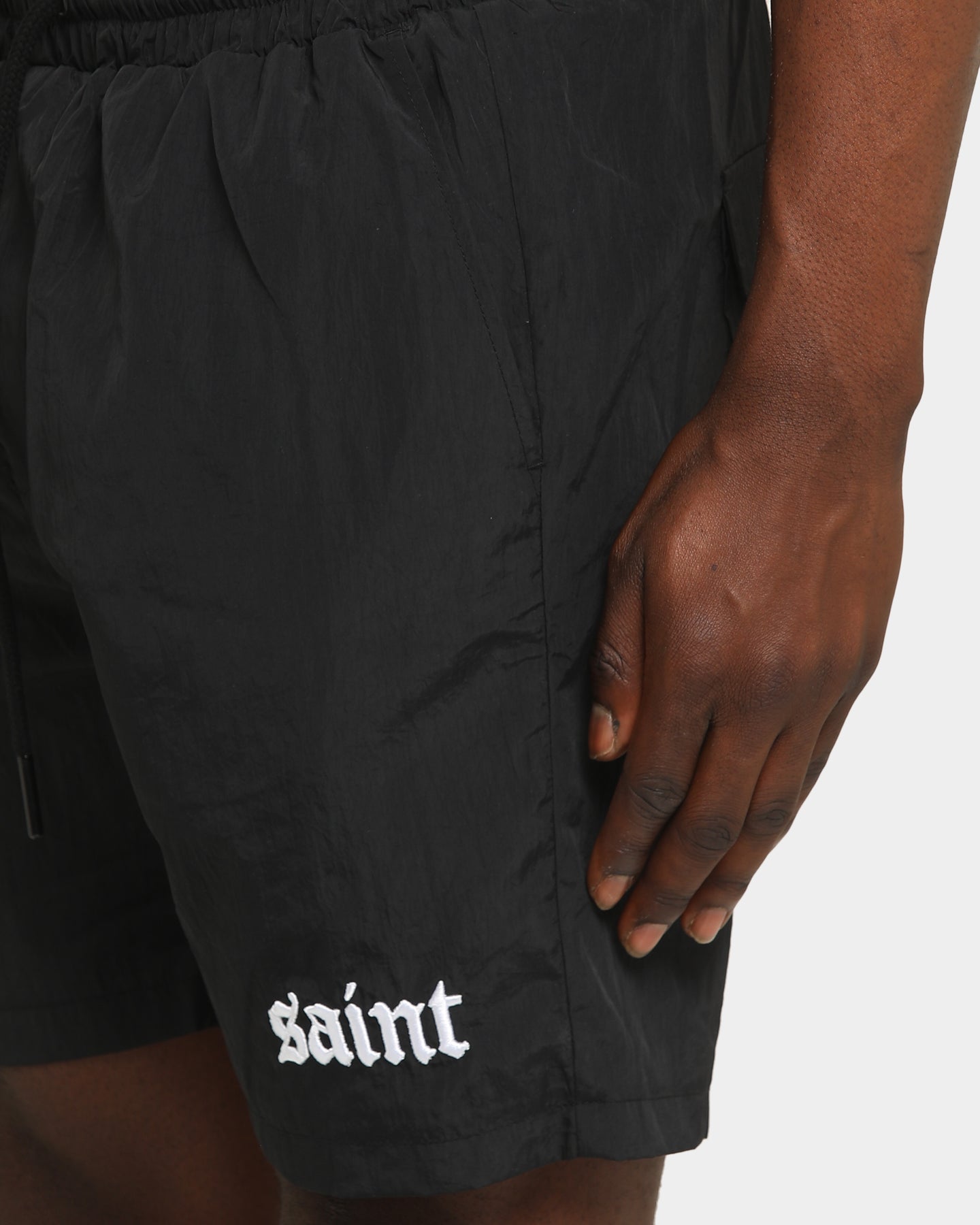 Saint Morta Era Track Shorts Black/White