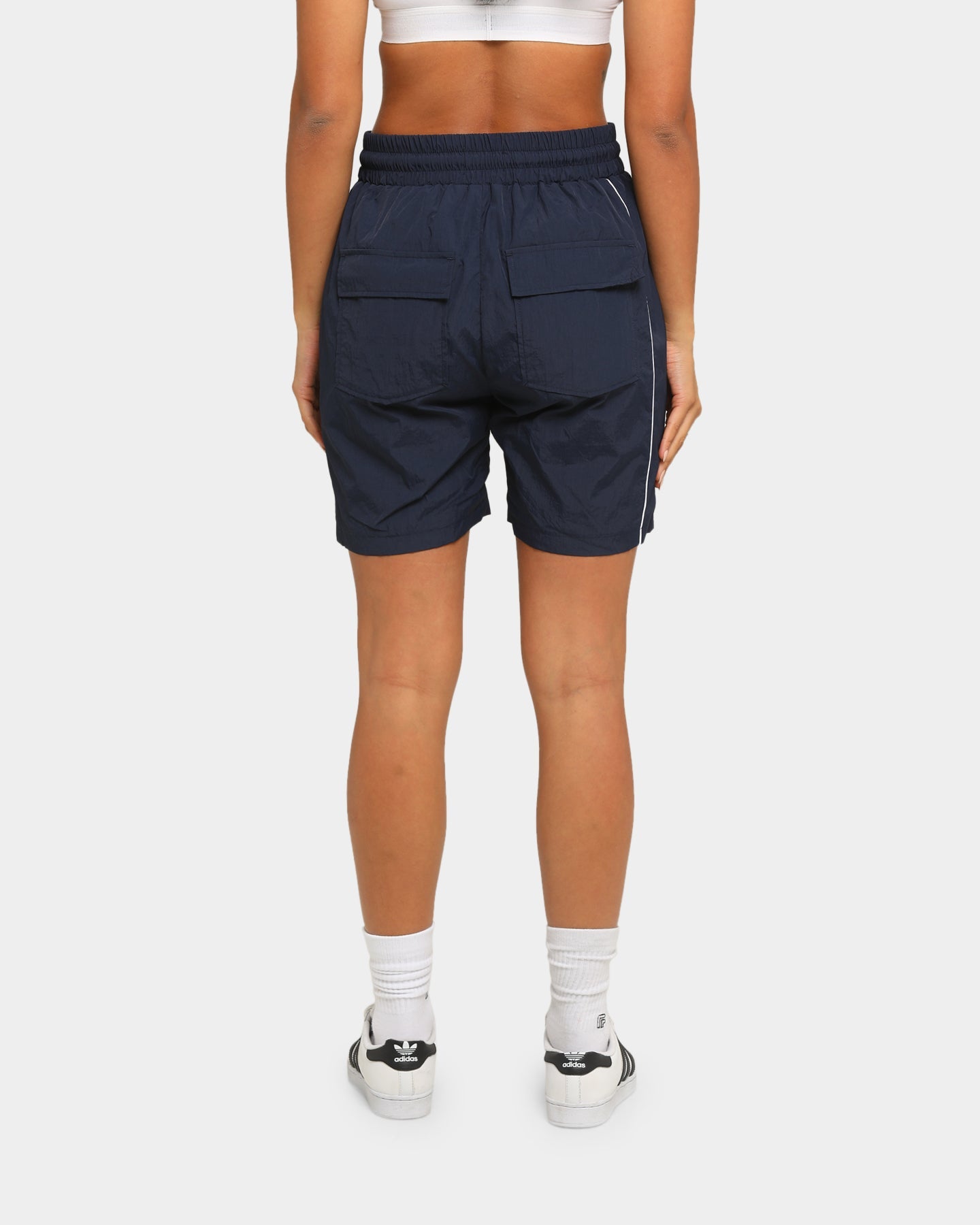 Saint Morta Era Track Shorts Navy/White