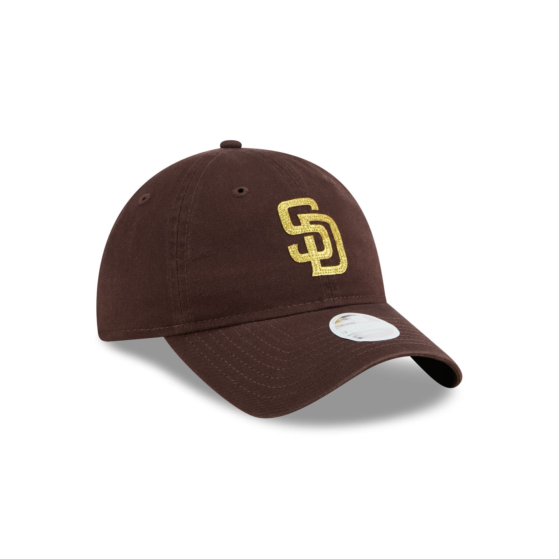 San Diego Padres Glitter Logo Women's 9TWENTY Adjustable Hat