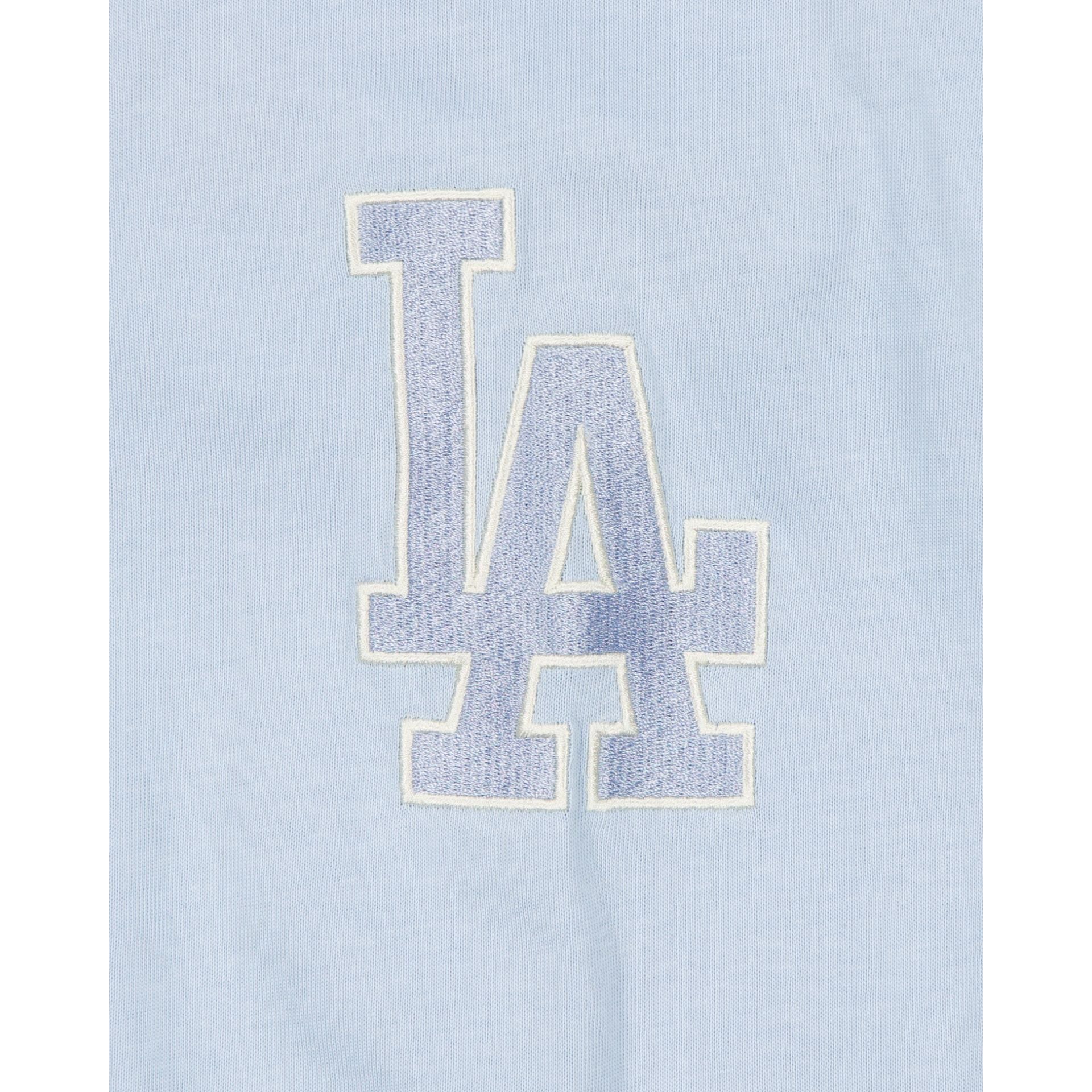 Los Angeles Dodgers Pale Blue Script Long Sleeve Rugby Shirt
