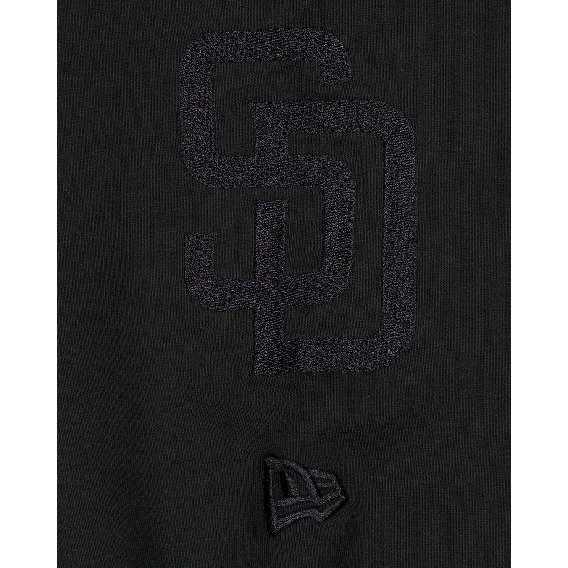 San Diego Padres Black on Black Logo Select Hoodie