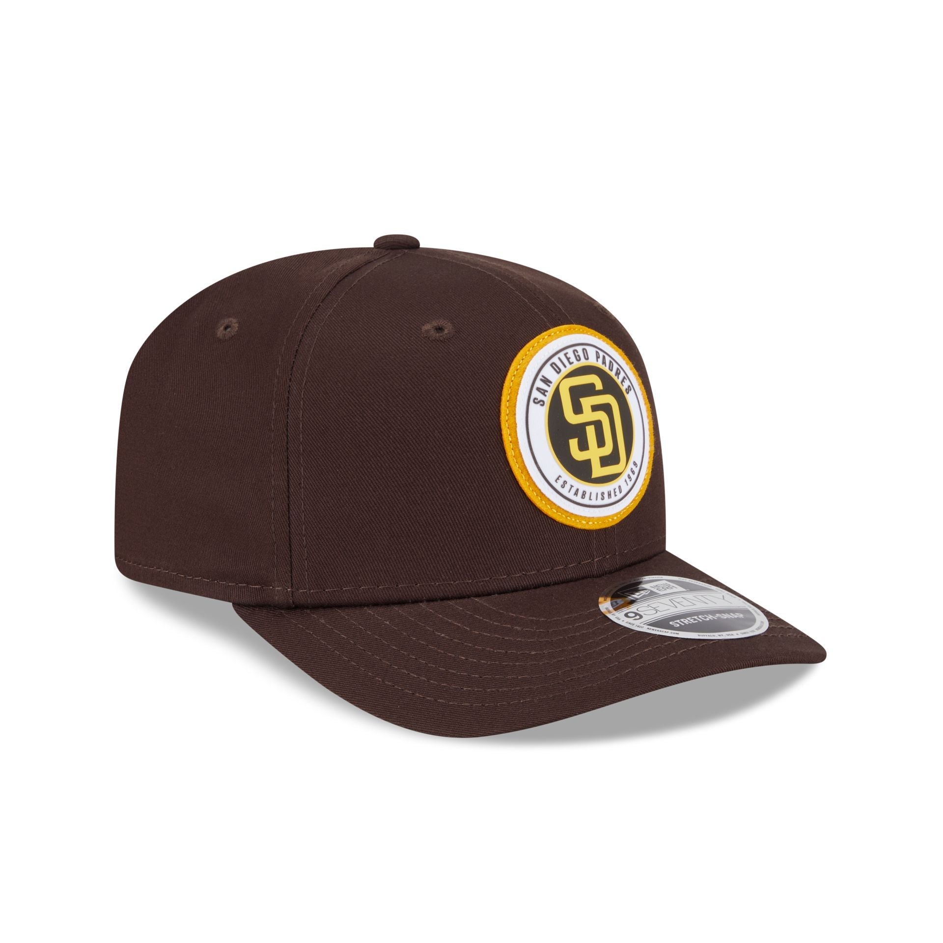 San Diego Padres Circle Patch 9SEVENTY Stretch-Snap Hat