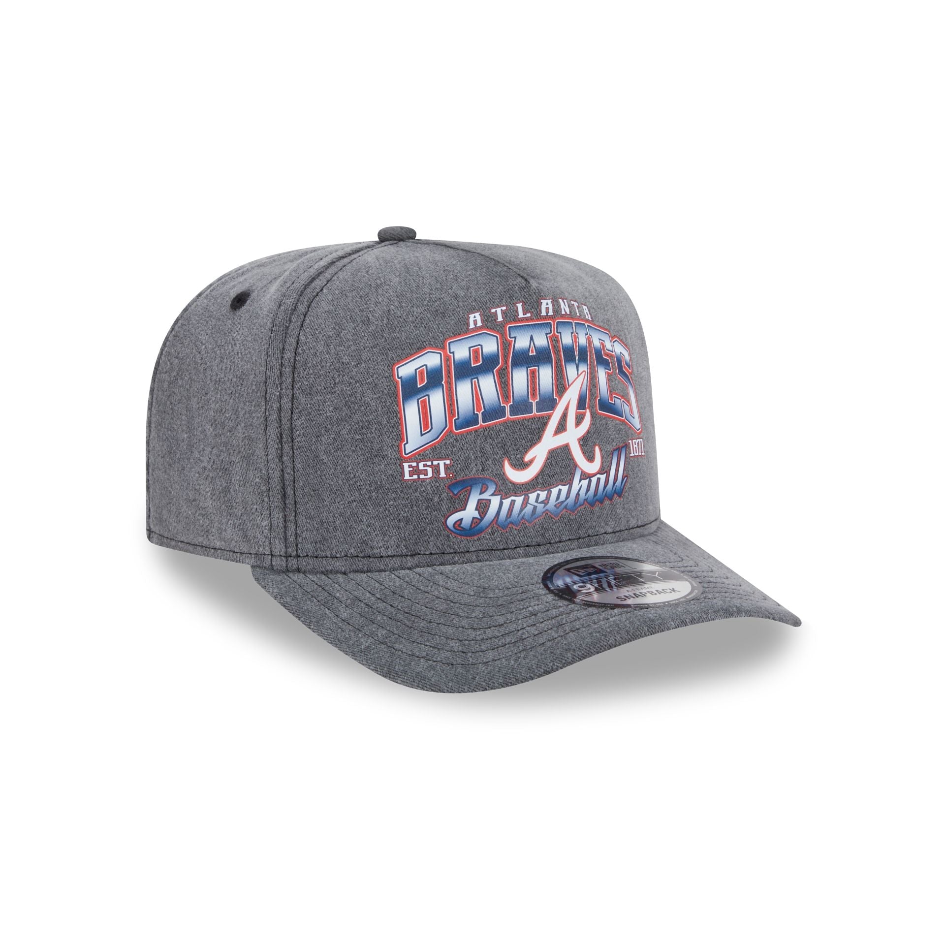 Atlanta Braves Washed 9FIFTY A-Frame Snapback Hat