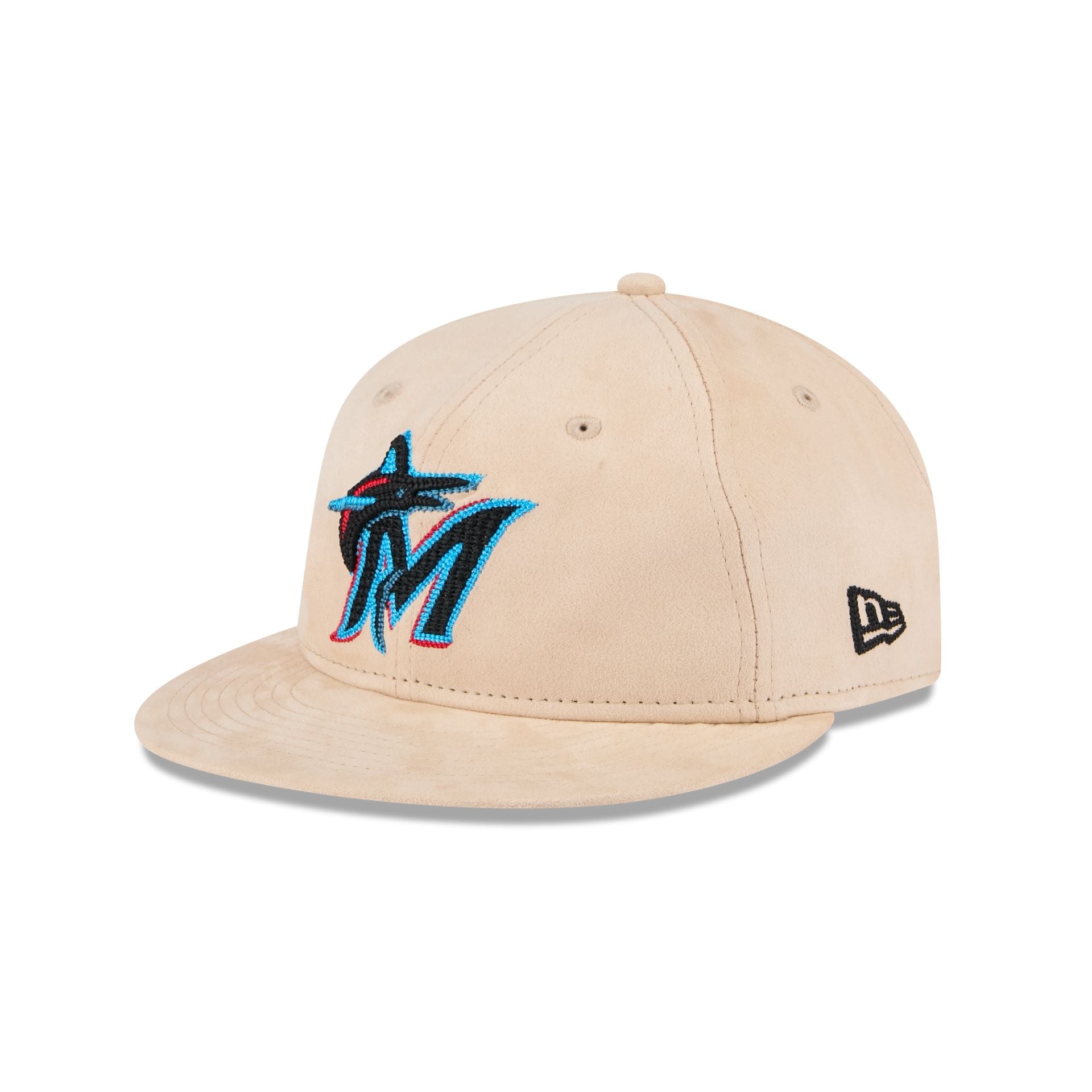 Miami Marlins Stone Suede Retro Crown 9FIFTY Snapback Hat
