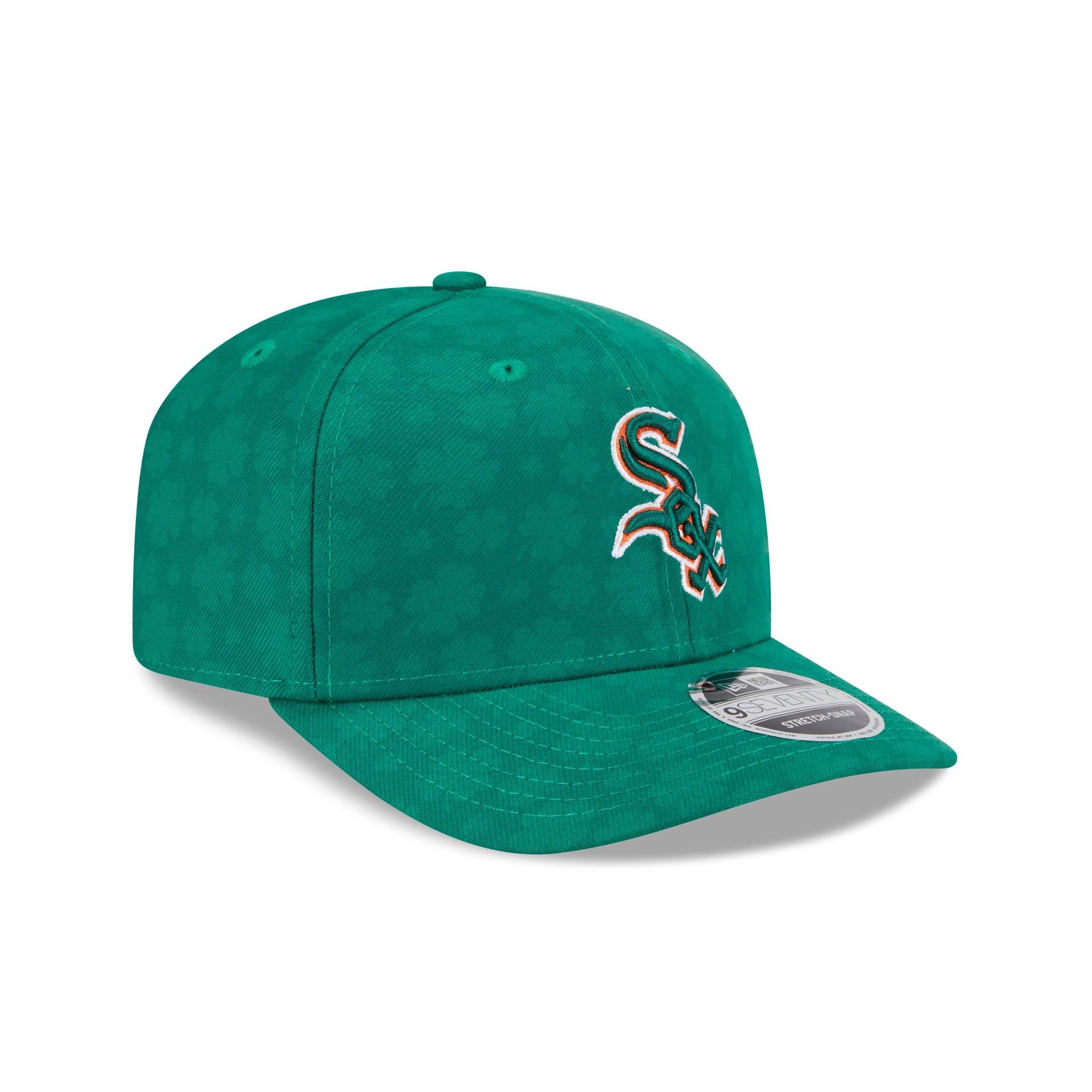 Chicago White Sox St. Patrick's Day 2025 9SEVENTY Stretch-Snap Hat