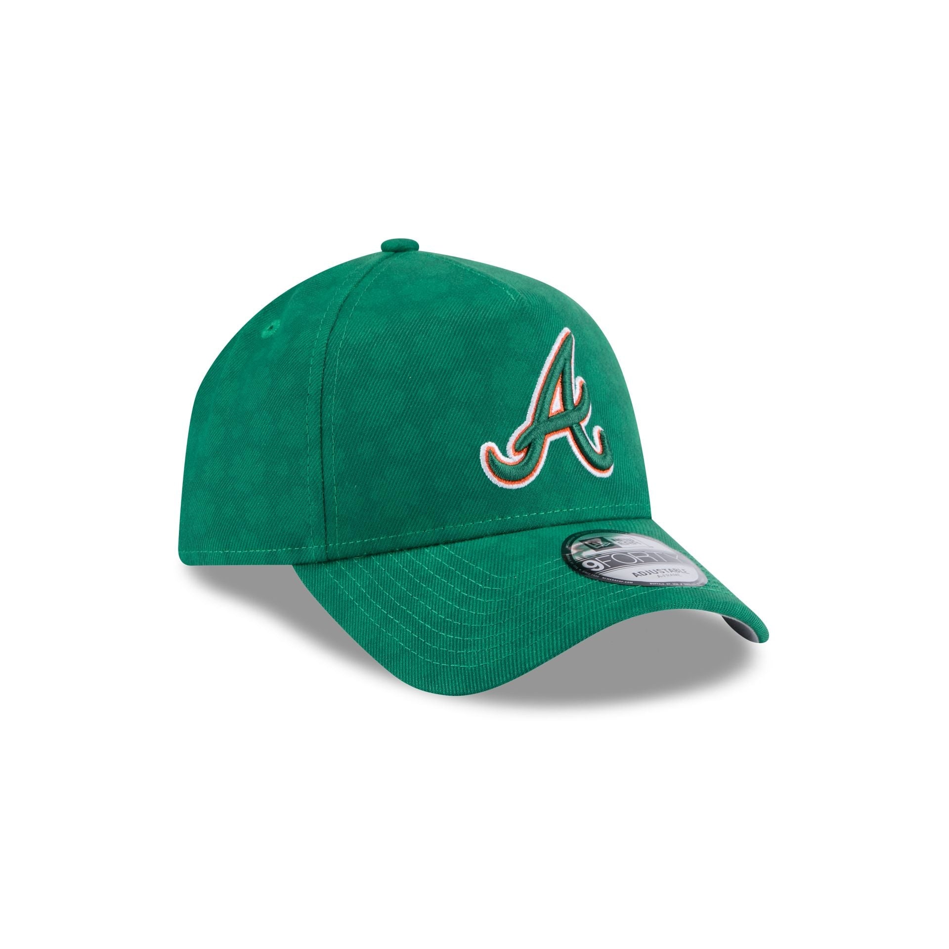 Atlanta Braves St. Patrick's Day 2025 9FORTY A-Frame Snapback Hat