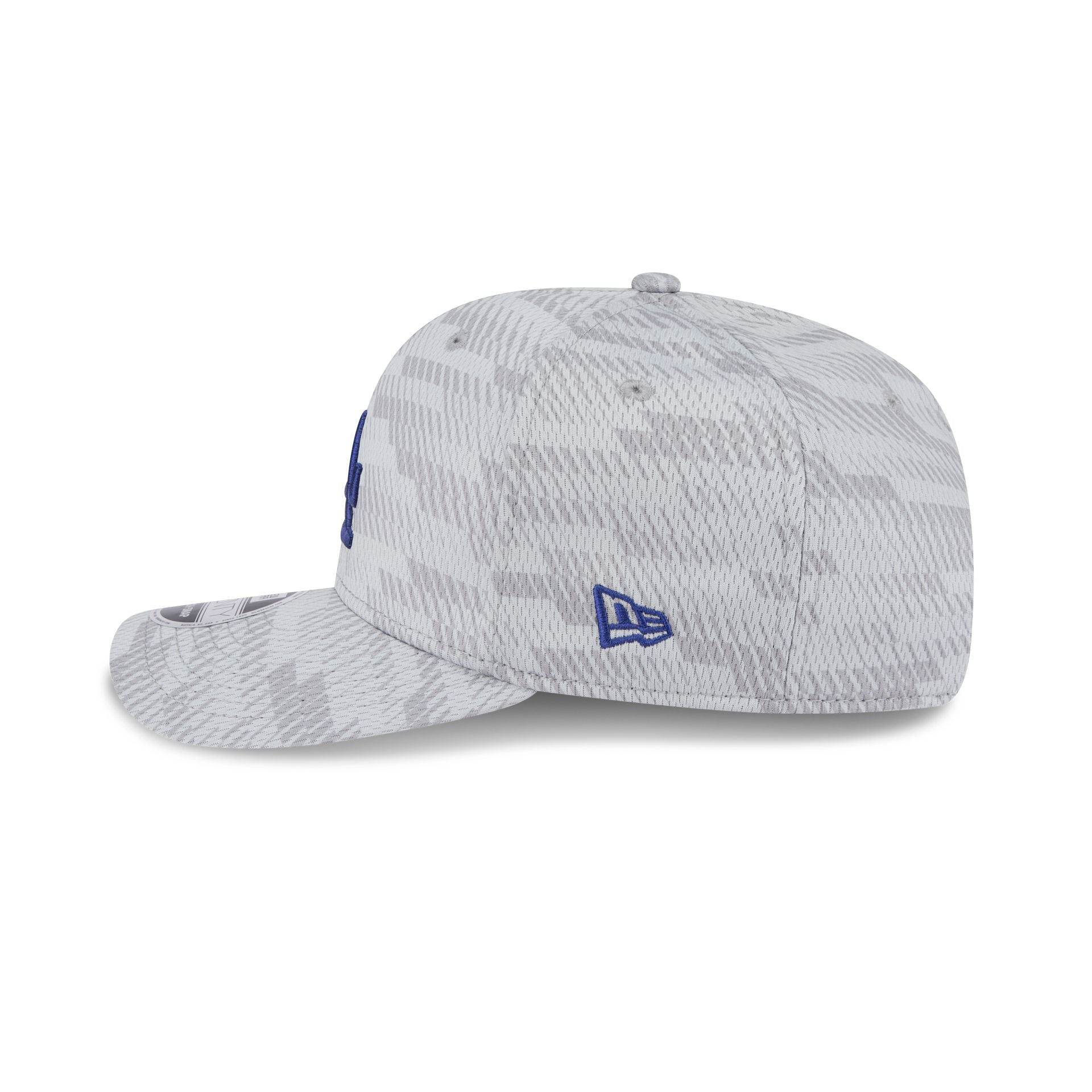 Los Angeles Dodgers 2025 Clubhouse Gray 9SEVENTY Stretch-Snap Hat