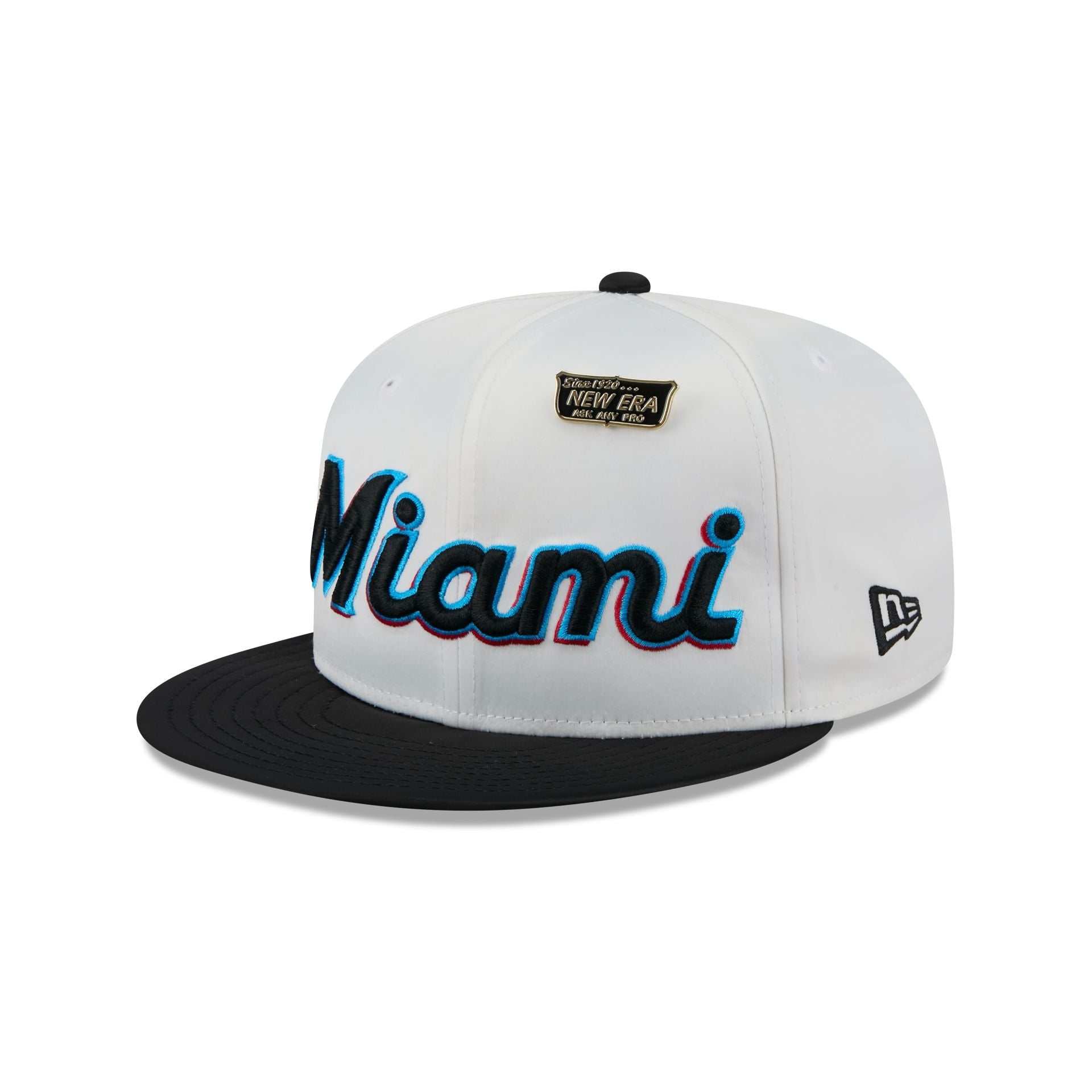 Miami Marlins Satin Pin 9FIFTY Snapback Hat