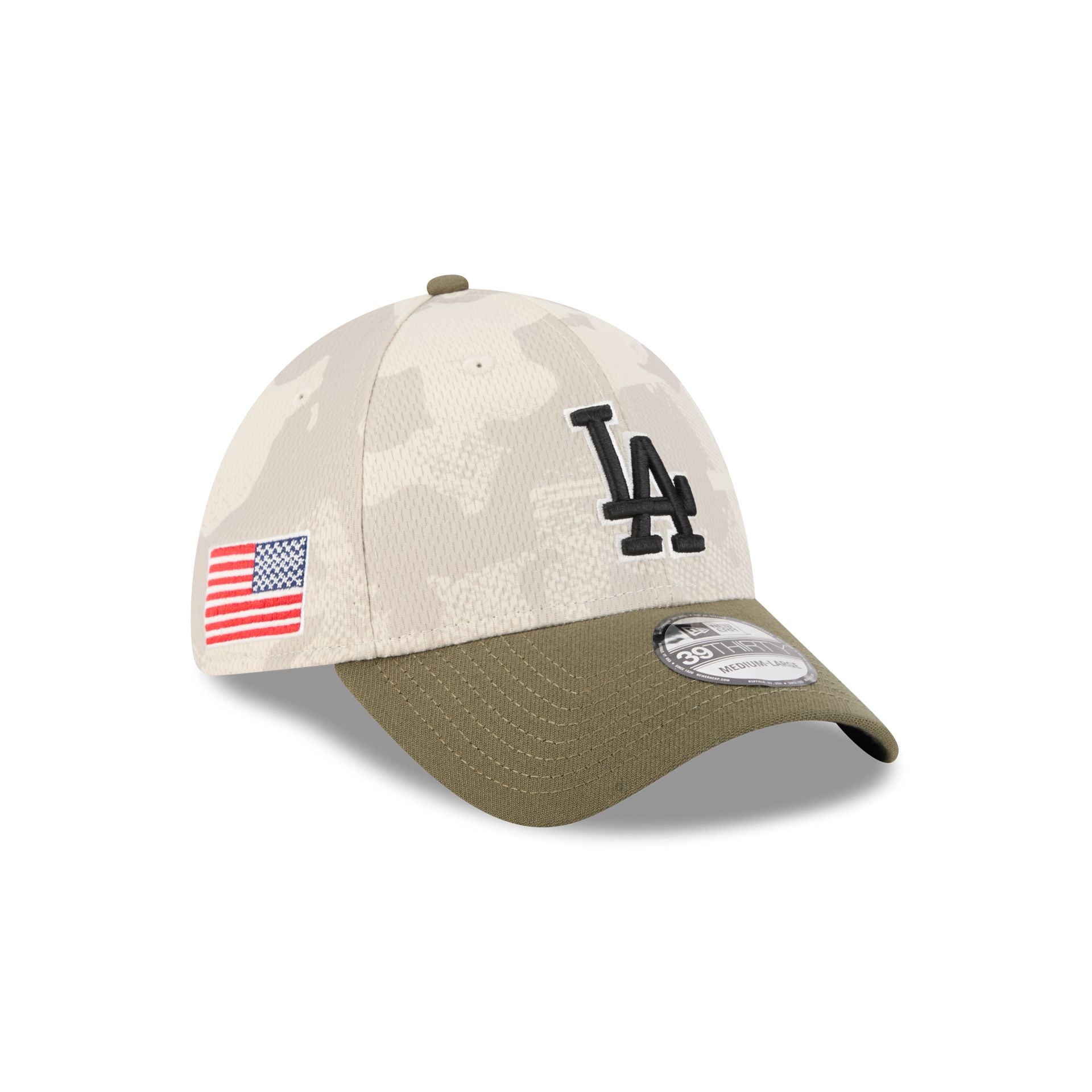 Los Angeles Dodgers Armed Forces Day 2025 39THIRTY Stretch Fit Hat