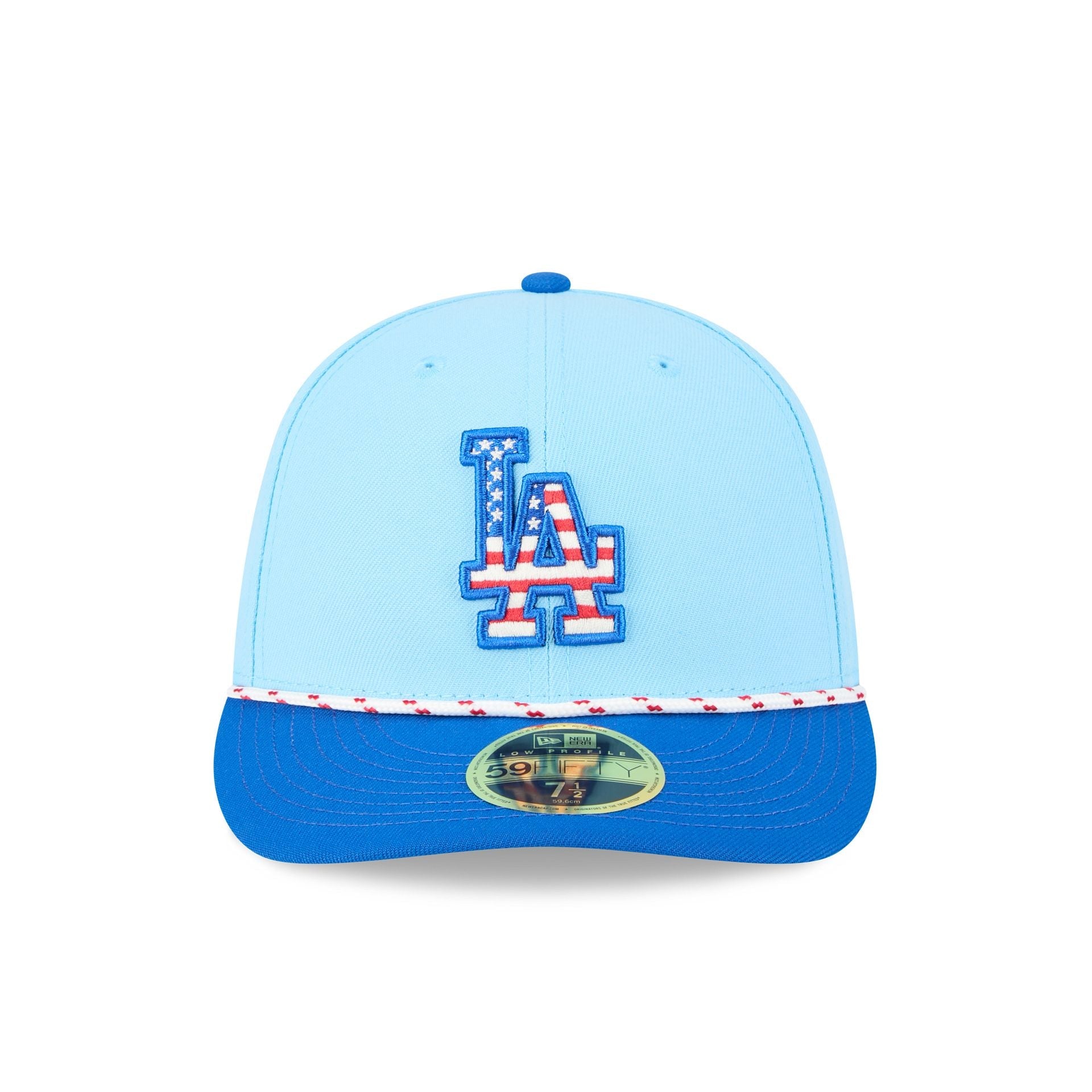 Los Angeles Dodgers Independence Day 2025 Low Profile 59FIFTY Fitted Hat