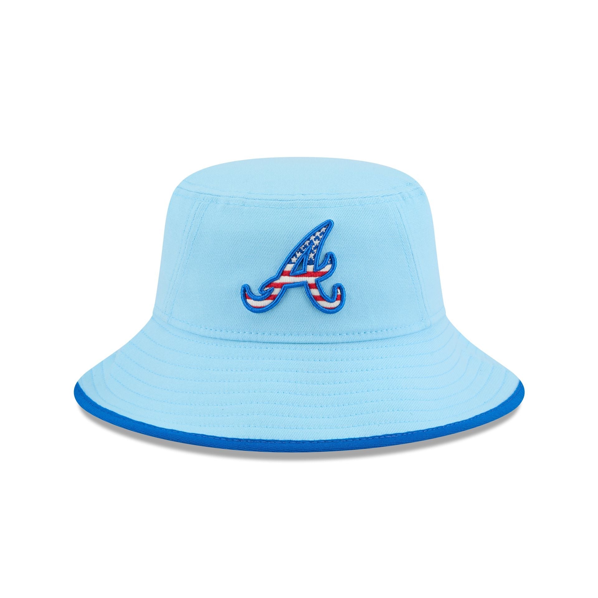 Atlanta Braves Independence Day 2025 Stretch Bucket Hat