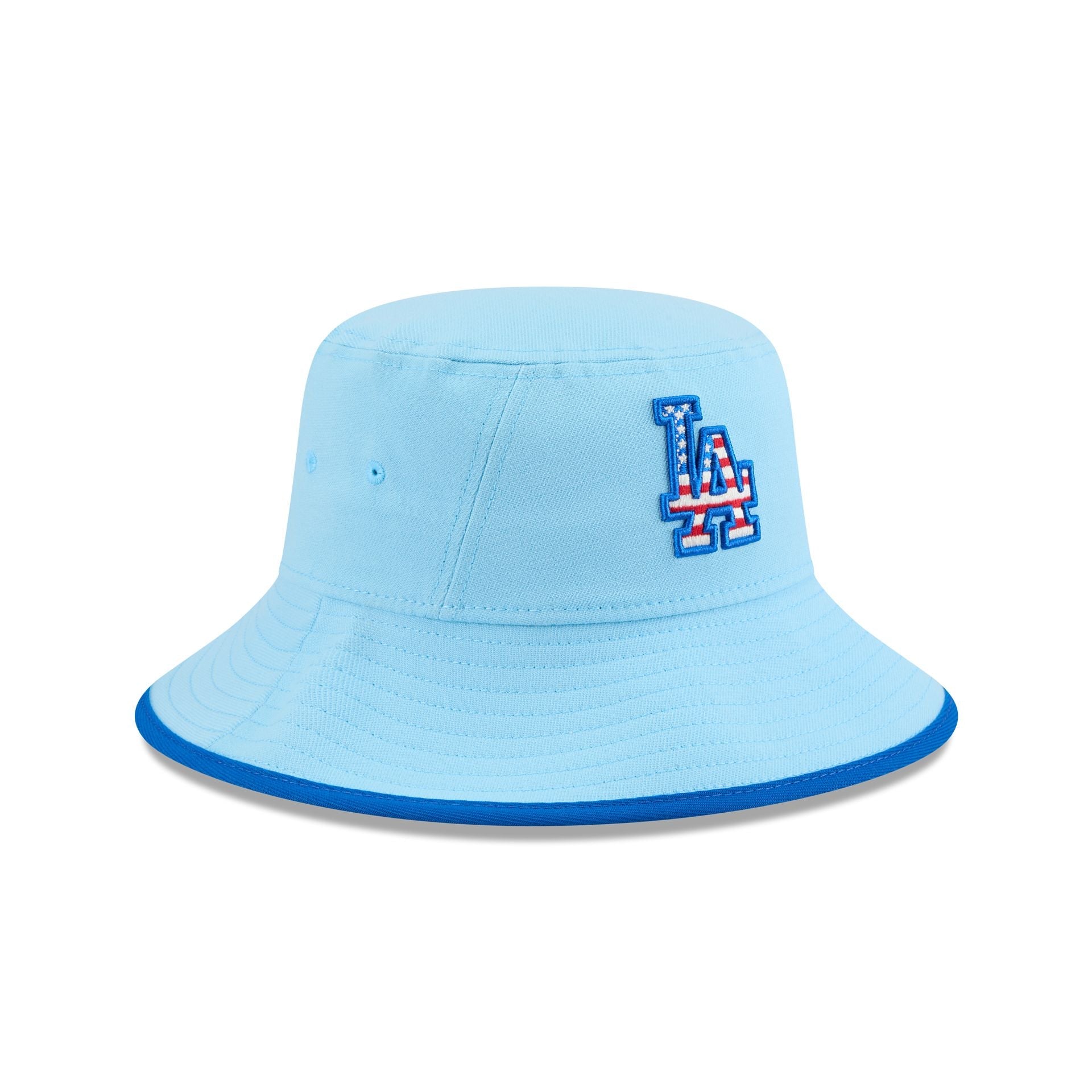 Los Angeles Dodgers Independence Day 2025 Stretch Bucket Hat