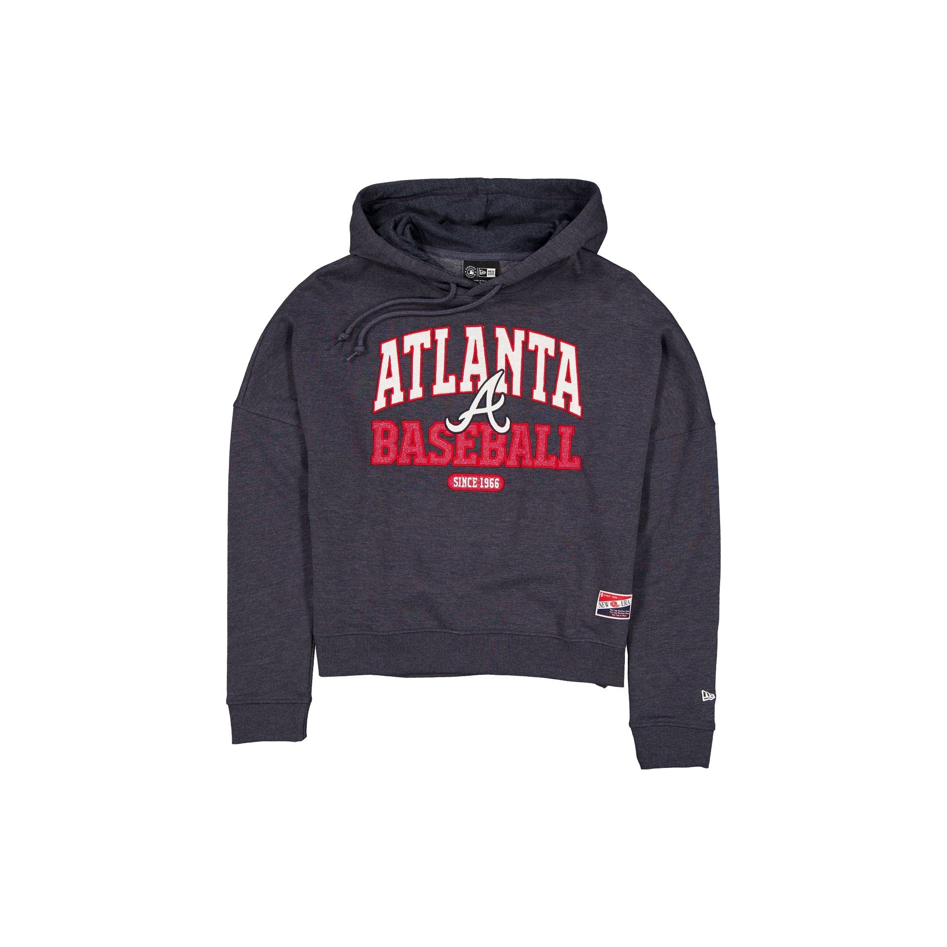Atlanta Braves Throwback Women's Glitter Hoodie