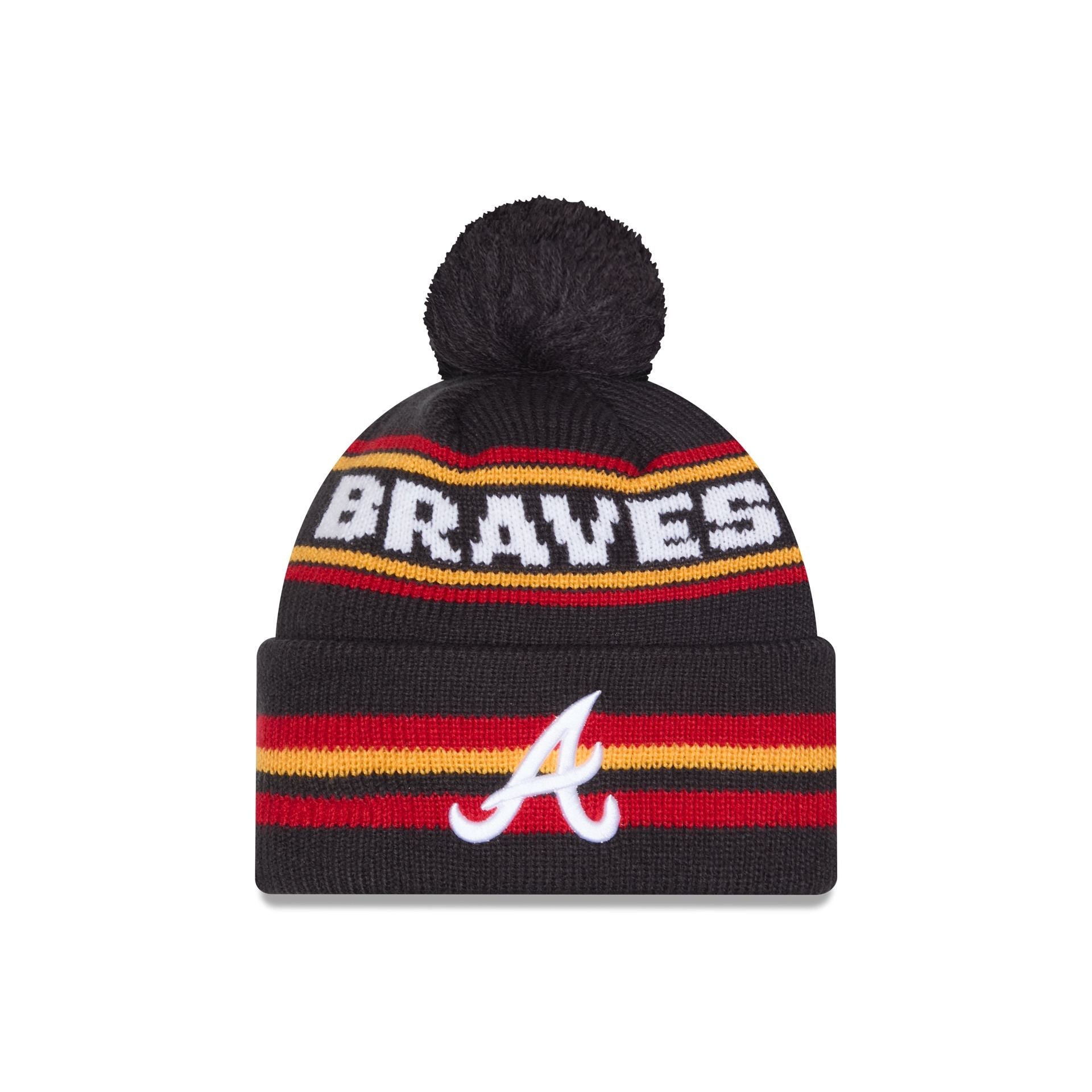 Atlanta Braves Classic Pom Knit Hat