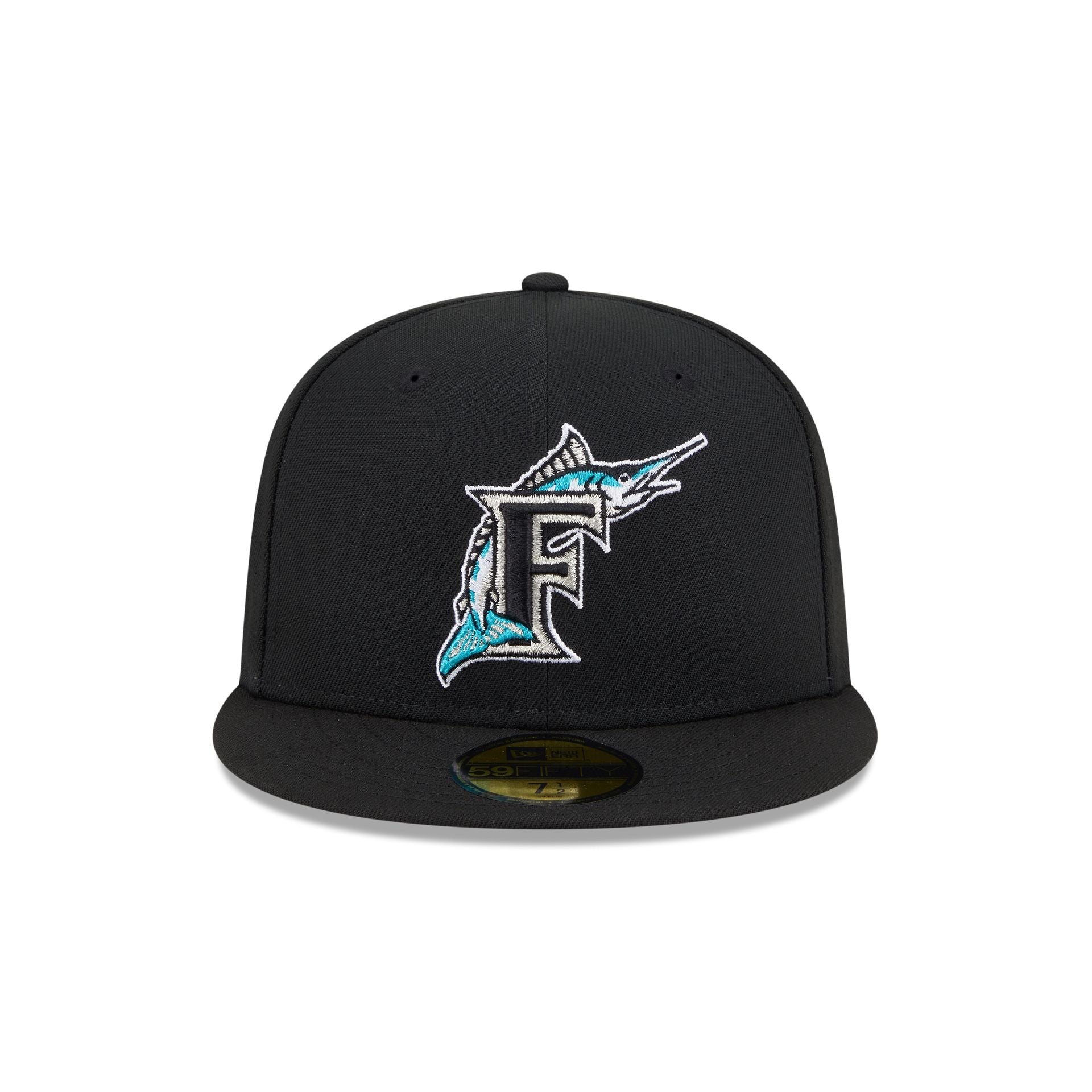 Miami Marlins Floral Undervisor 59FIFTY Fitted Hat
