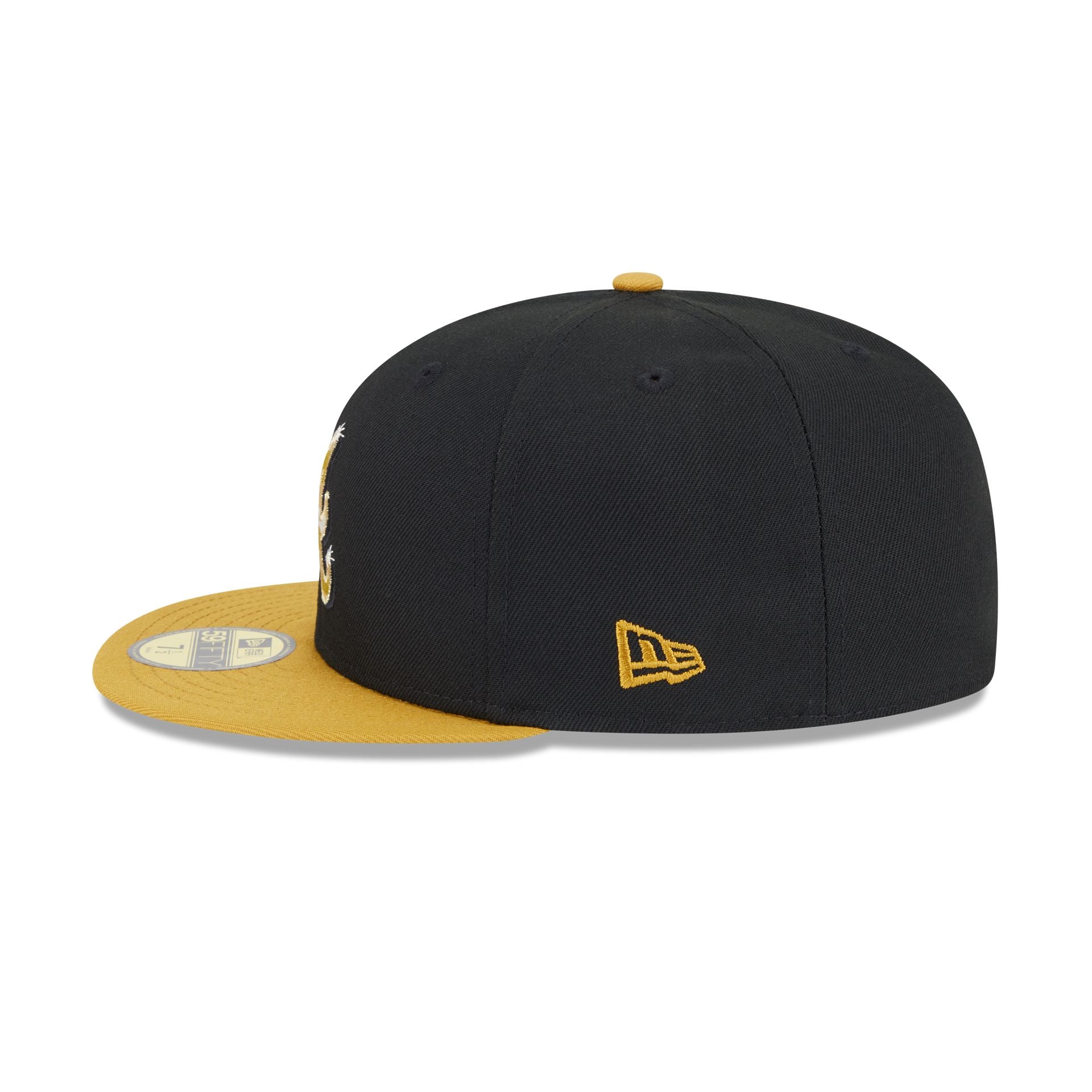 Atlanta Braves Metallic Gold Logo 59FIFTY Fitted Hat