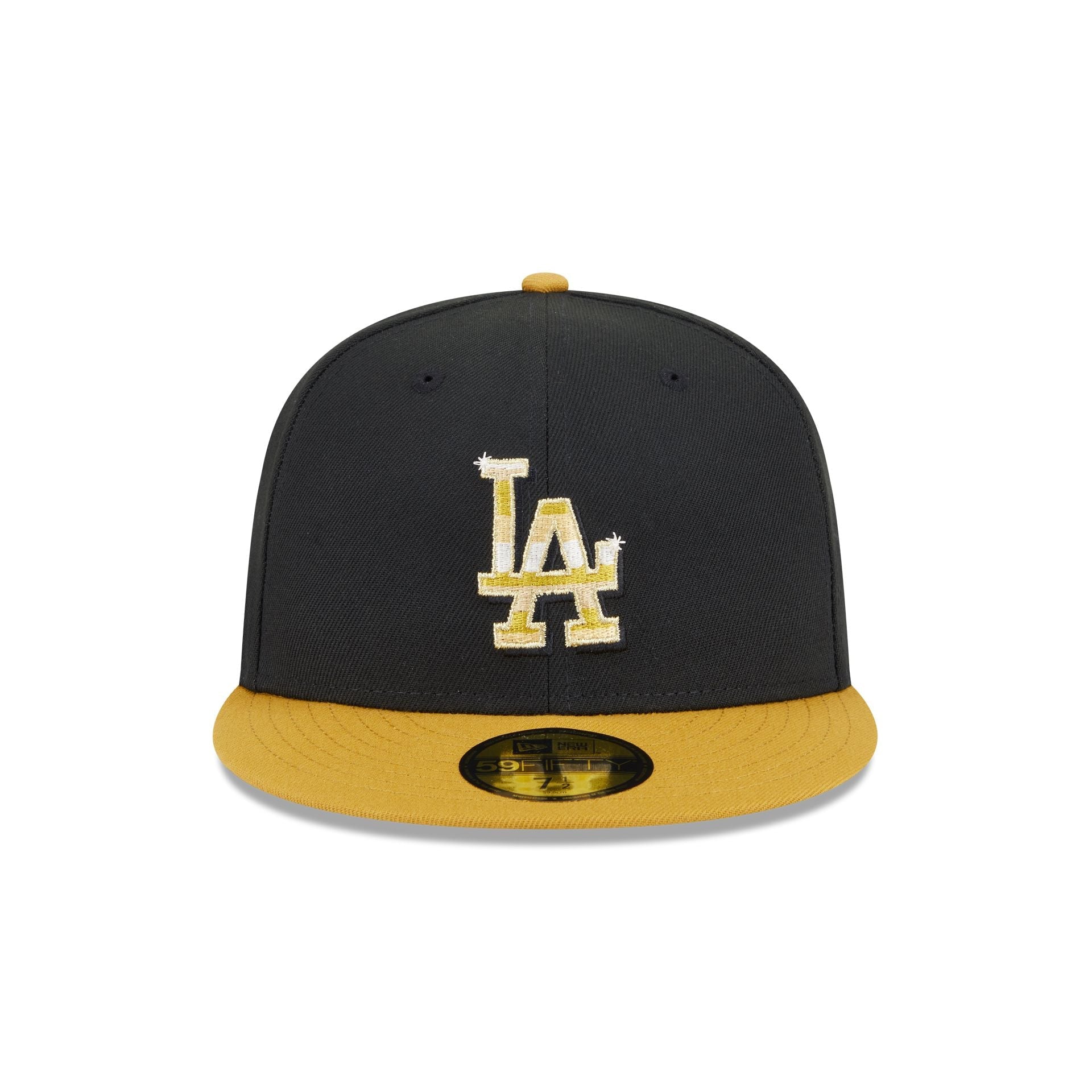 Los Angeles Dodgers Metallic Gold Logo 59FIFTY Fitted Hat