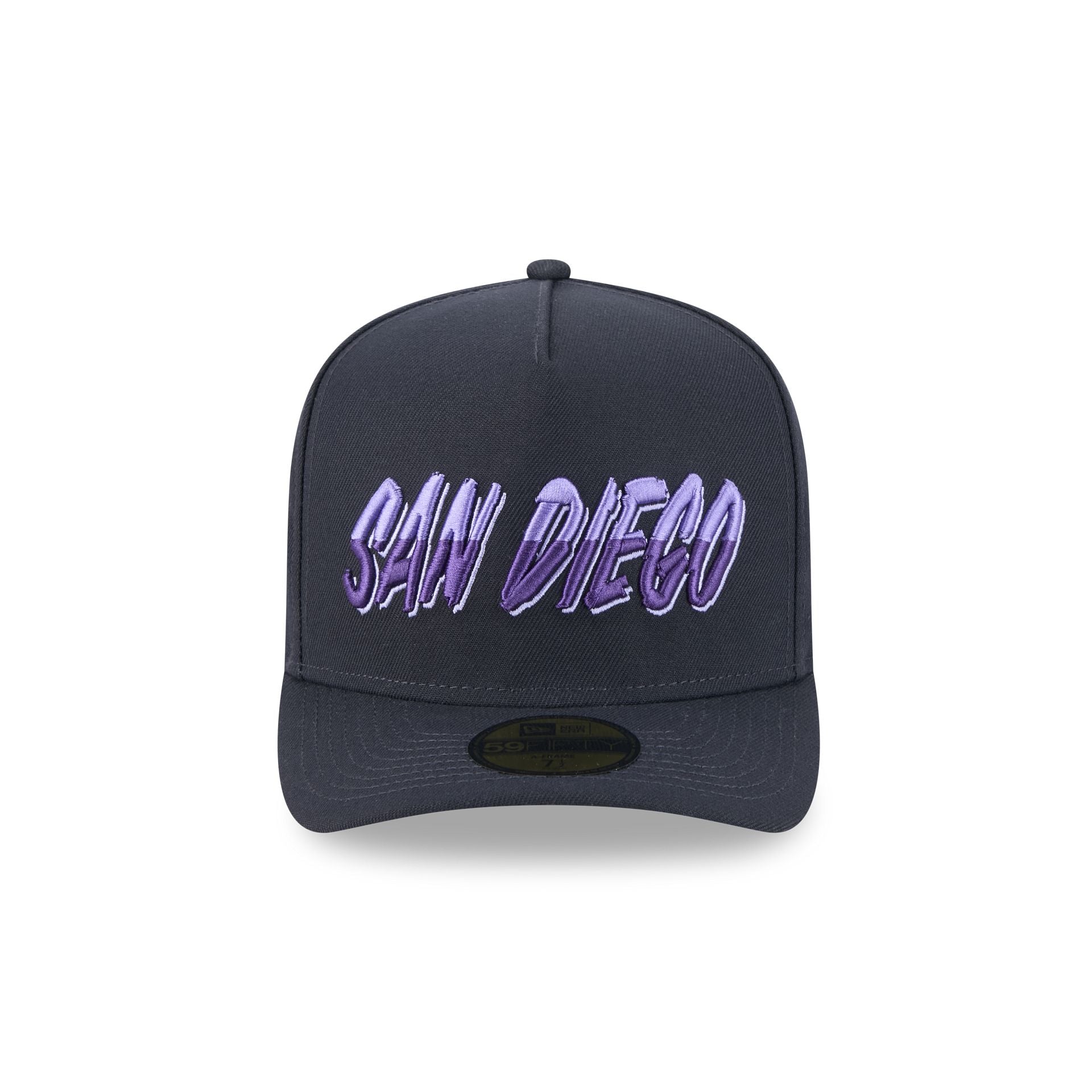 San Diego Padres Navy Lavender 59FIFTY A-Frame Fitted Hat