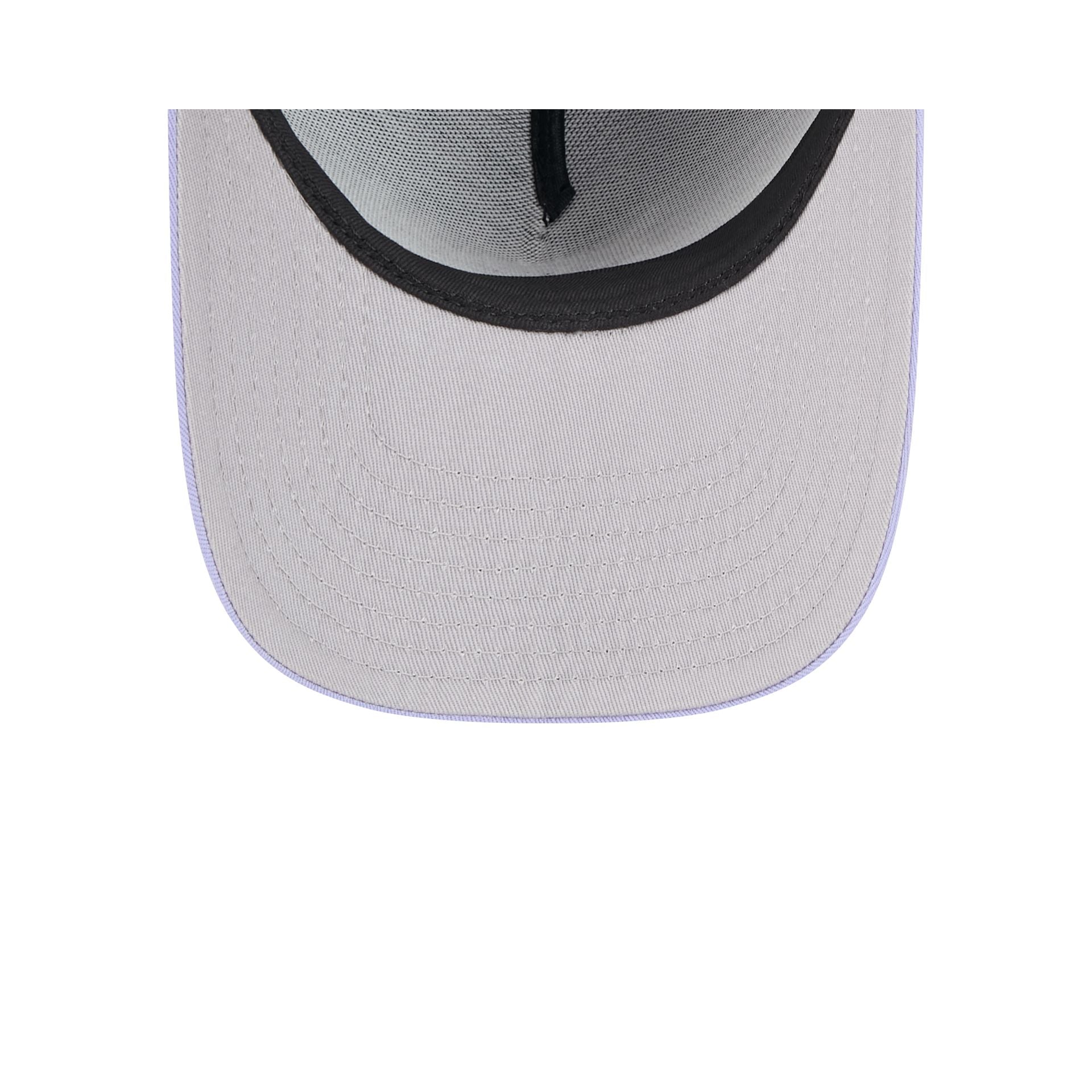 Miami Marlins Navy Lavender 9FIFTY A-Frame Snapback Hat