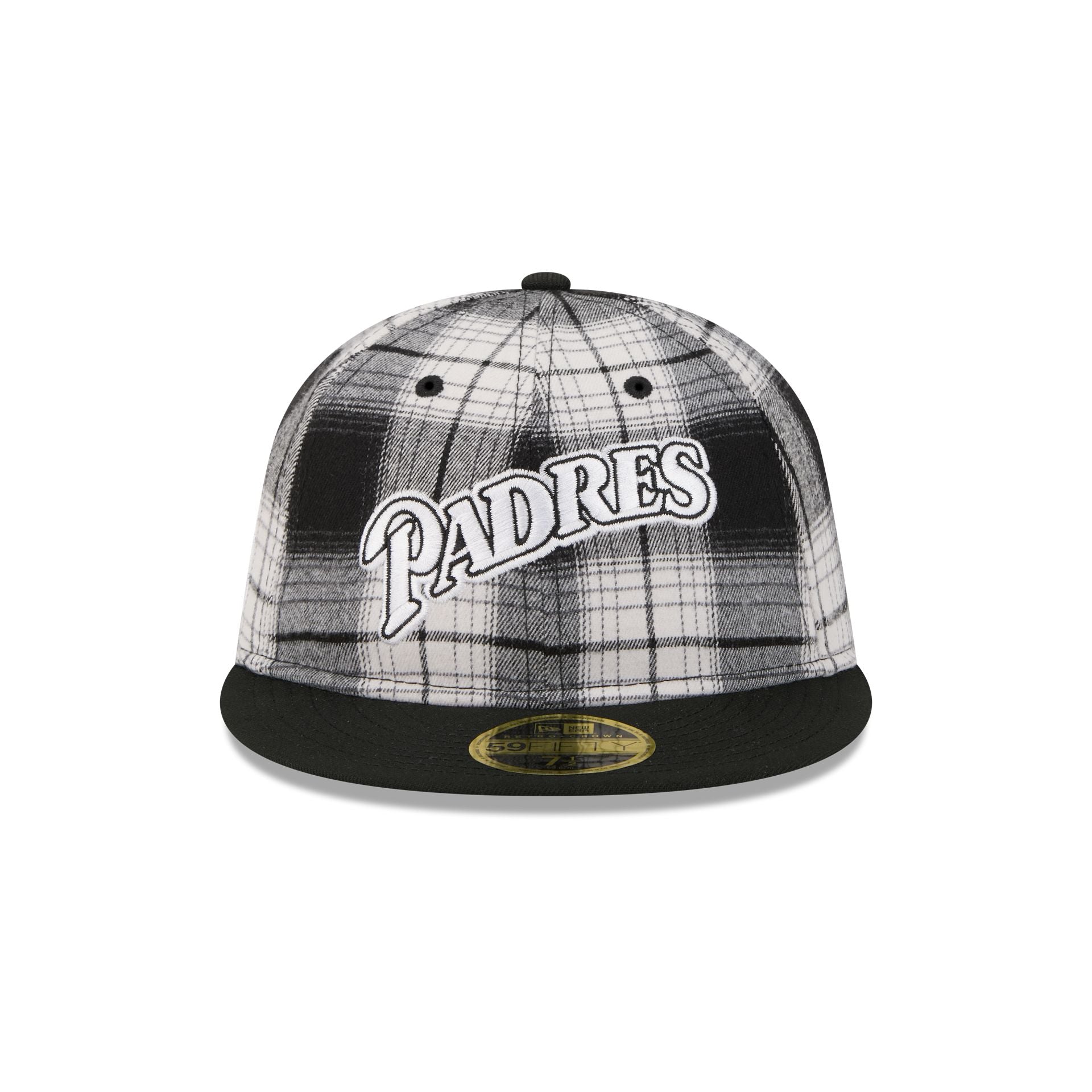 San Diego Padres Grunge Plaid Retro Crown 59FIFTY Fitted Hat