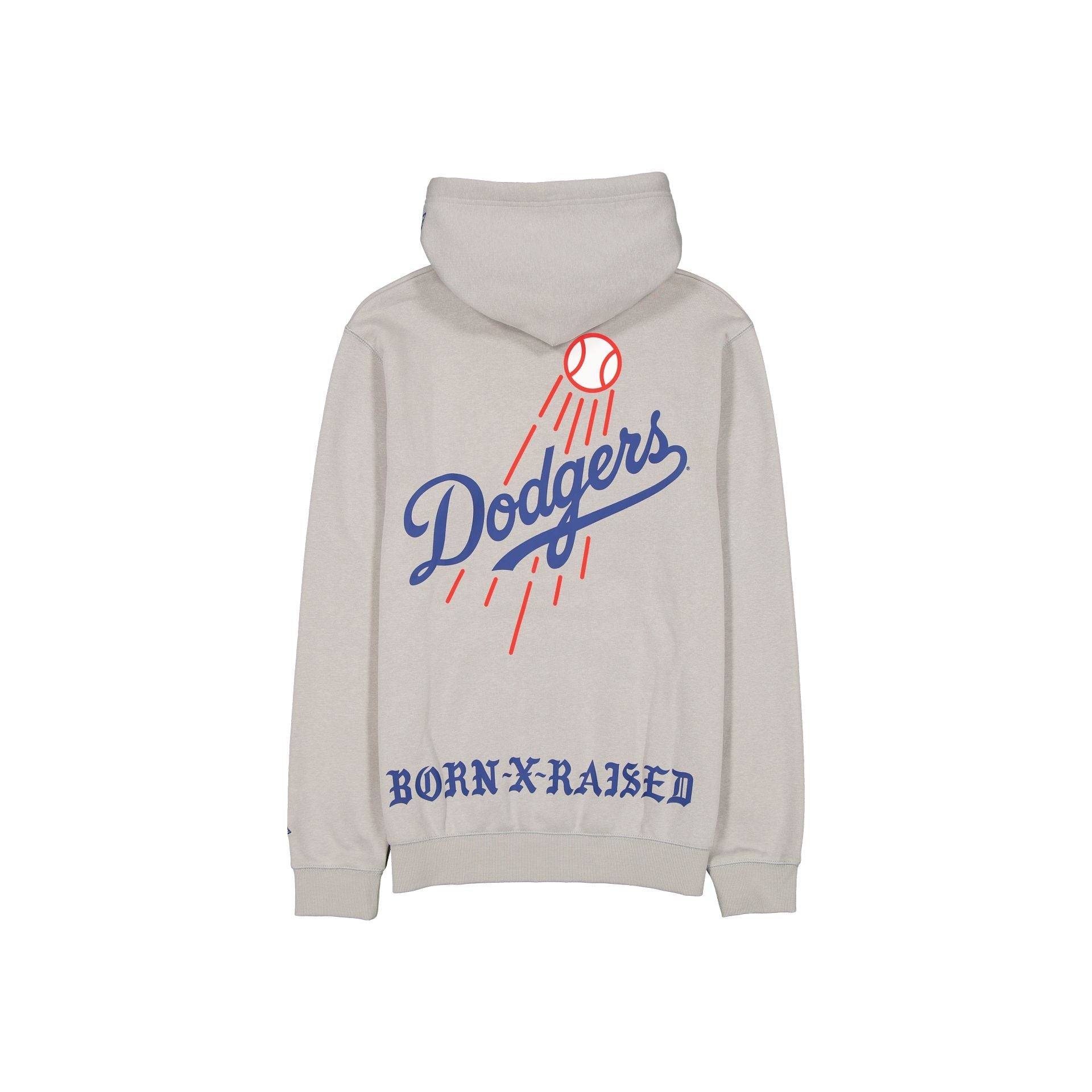 Born x Raised x Los Angeles Dodgers Fly Ball Gray Hoodie