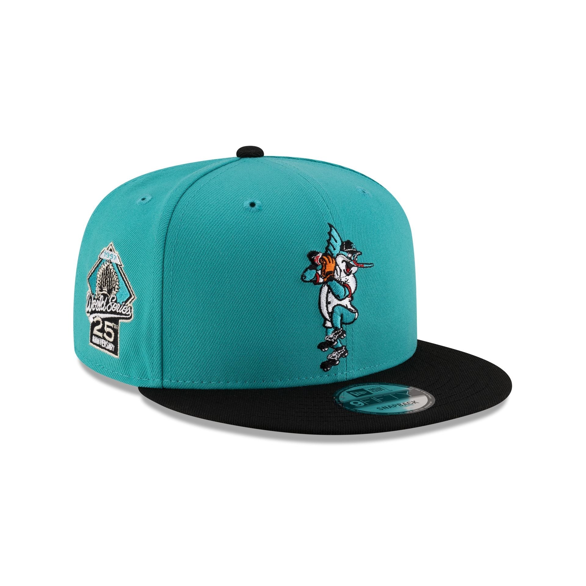 Miami Marlins Mascot Blue 9FIFTY Snapback Hat