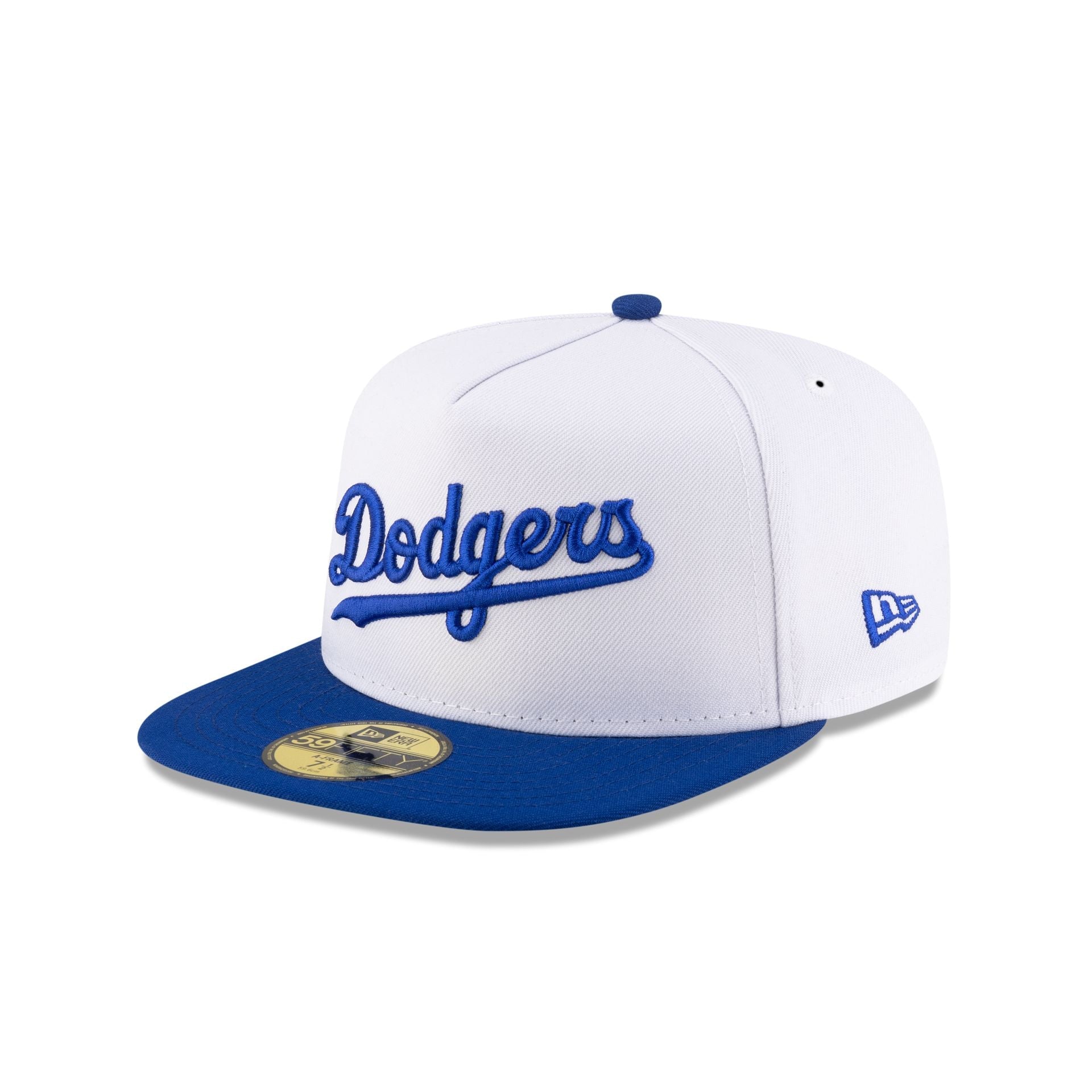 Just Caps League Sidepatch Optic White Los Angeles Dodgers 59FIFTY A-Frame Fitted Hat