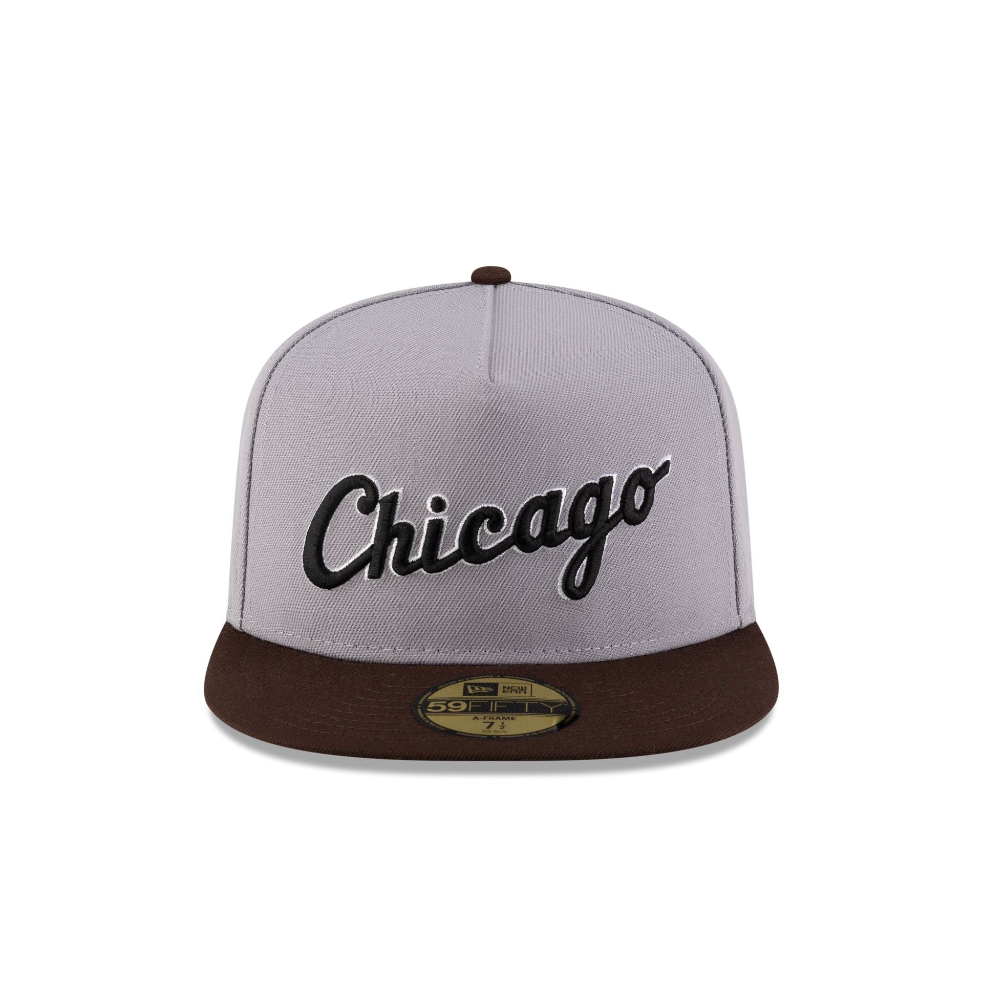 Just Caps League Sidepatch Gray Chicago White Sox 59FIFTY A-Frame Fitted Hat
