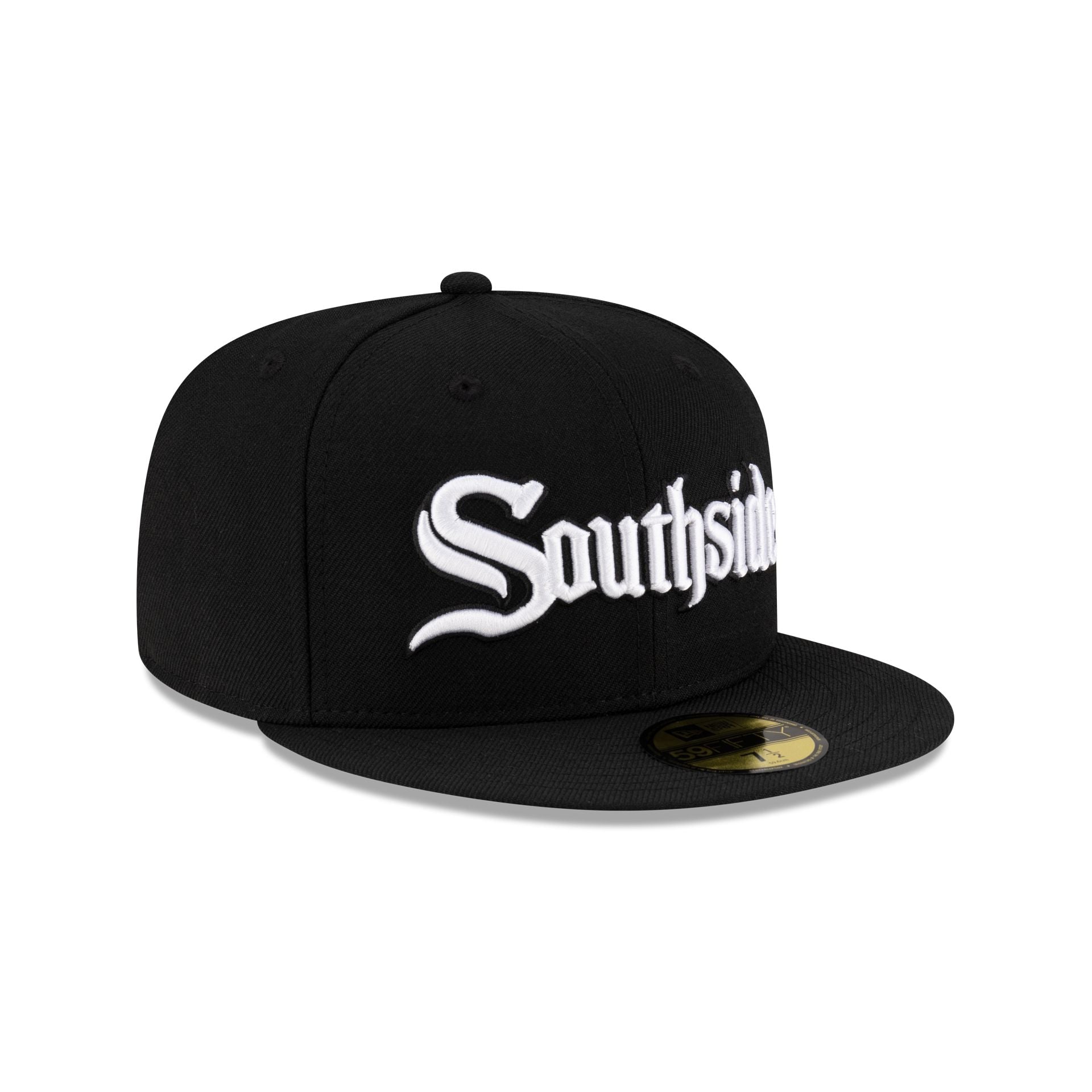 Just Caps Gothic Script Chicago White Sox 59FIFTY Fitted Hat