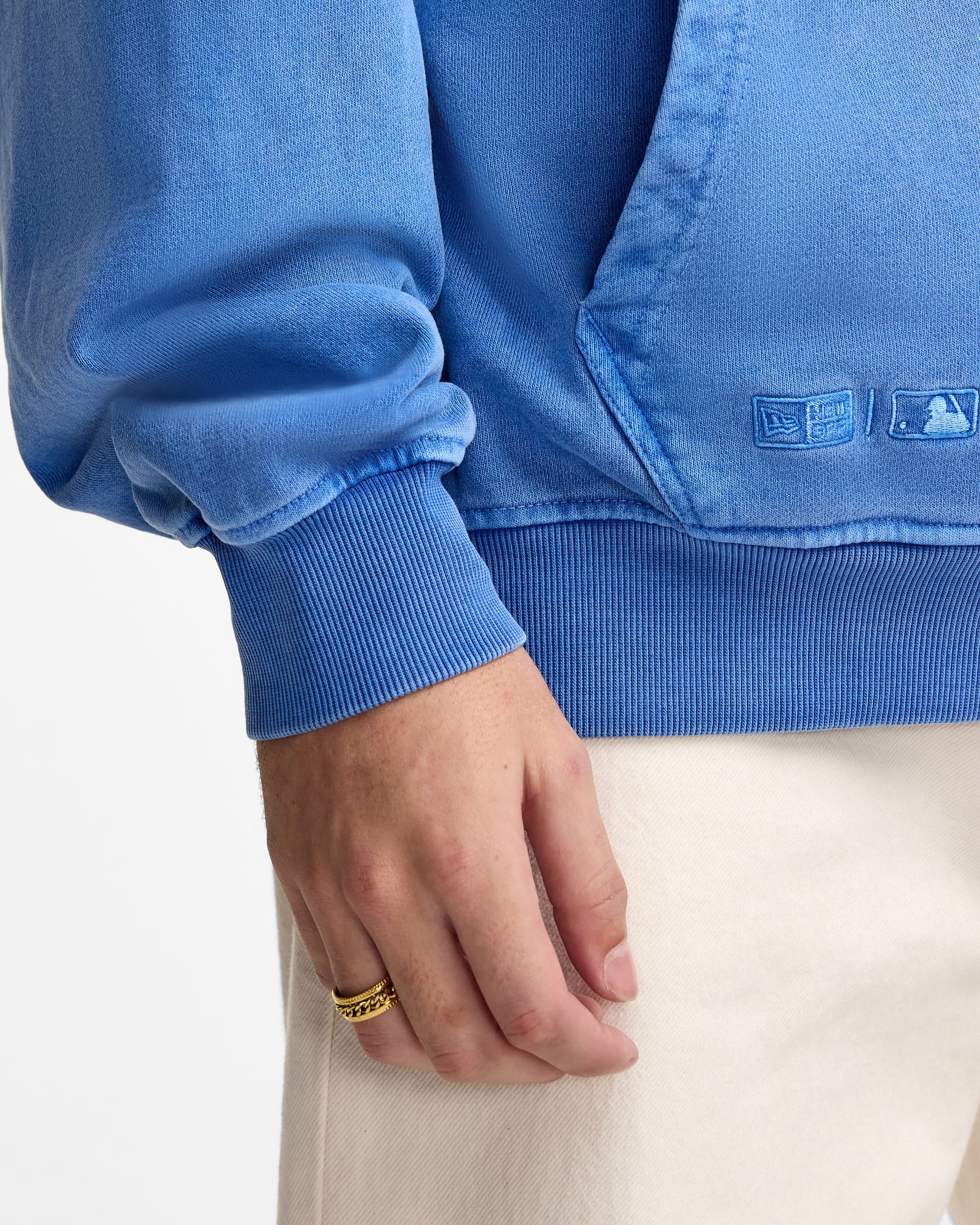 Los Angeles Dodgers Pigment Logo Blue Quartz Hoodie