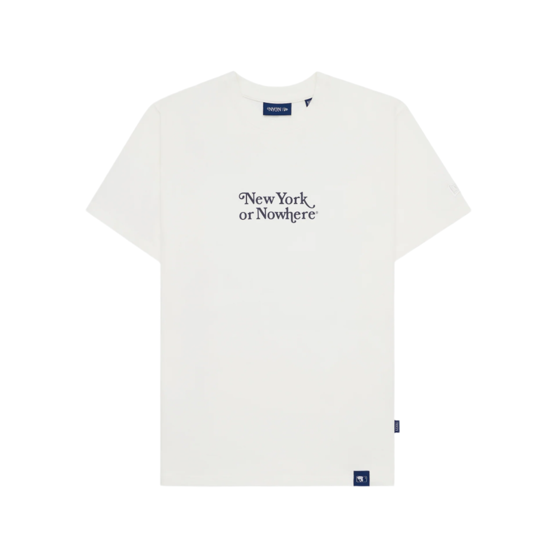New York or Nowhere x New York Yankees White Motto Short-Sleeve T-Shirt