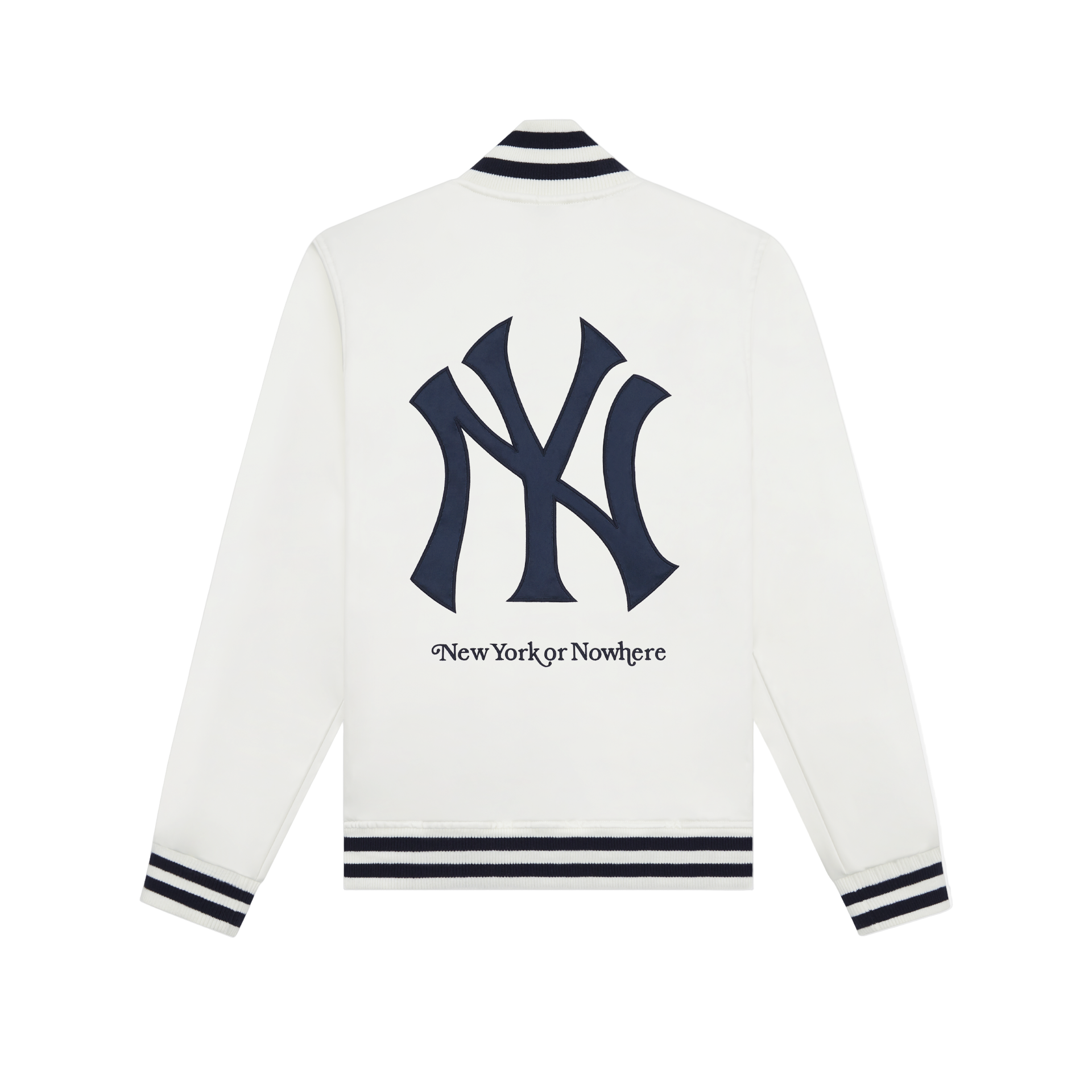 New York or Nowhere x New York Yankees White Satin Jacket