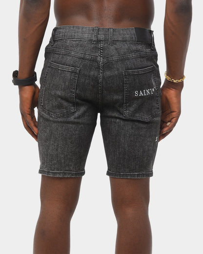 Saint Morta Thrashed Short Black Stonewash