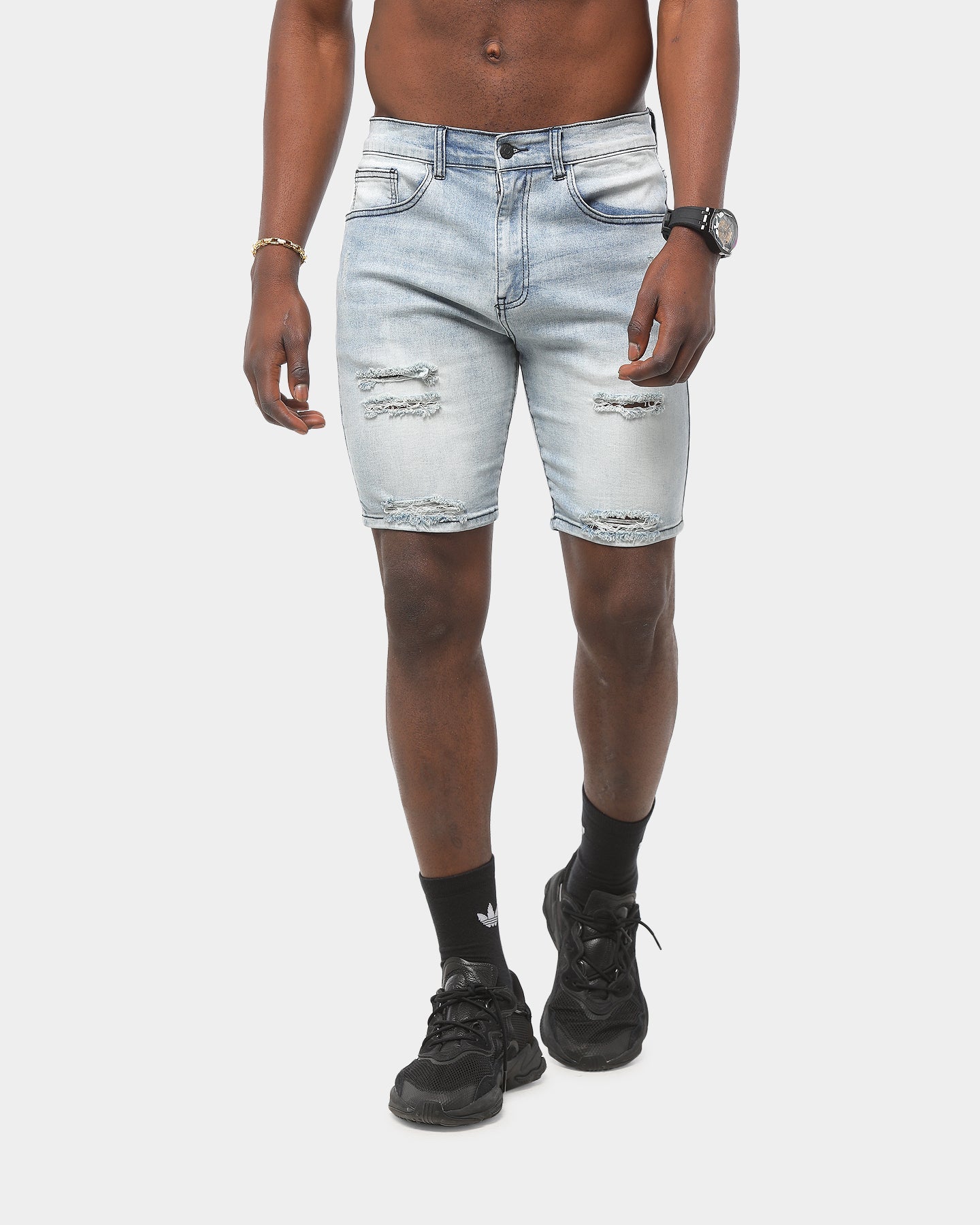 Saint Morta Thrashed Short Medium Blue