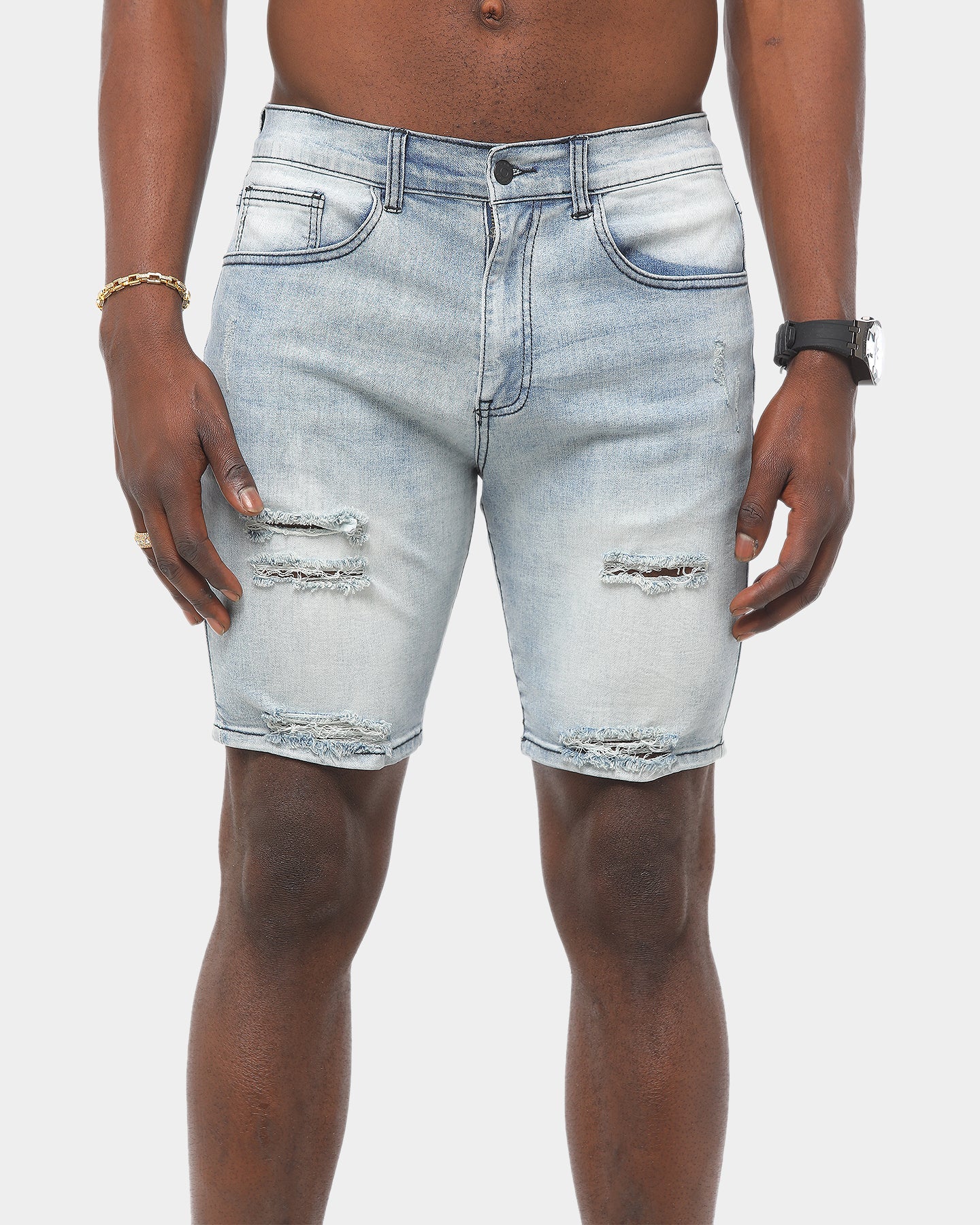 Saint Morta Thrashed Short Medium Blue