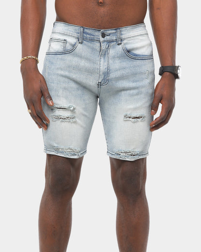 Saint Morta Thrashed Short Medium Blue