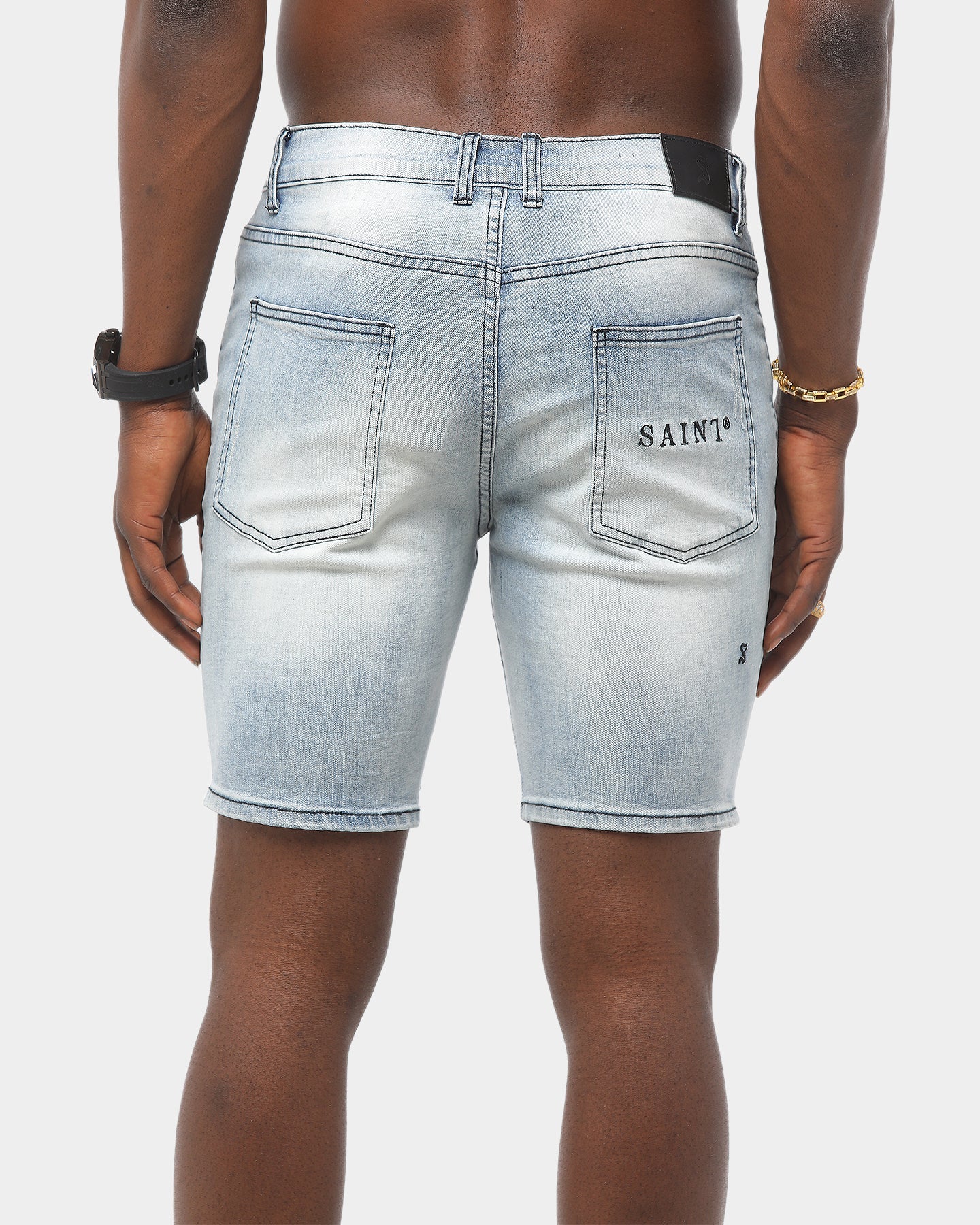 Saint Morta Thrashed Short Medium Blue