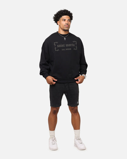 Saint Morta Sport X Walk Shorts Black Shadow