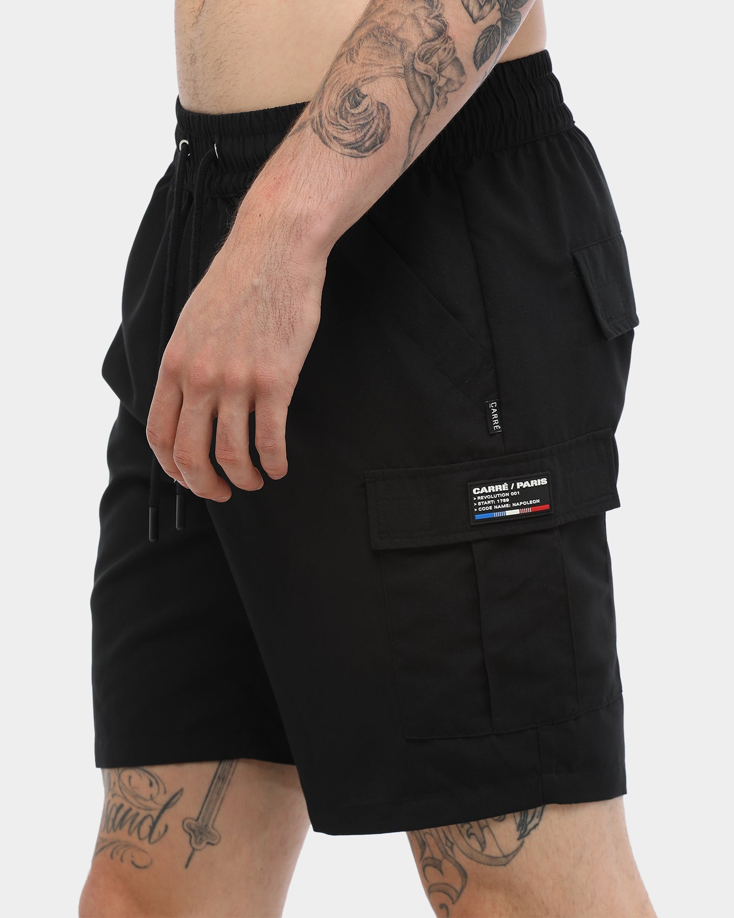 Carré Rev 001 Cargo Shorts Black