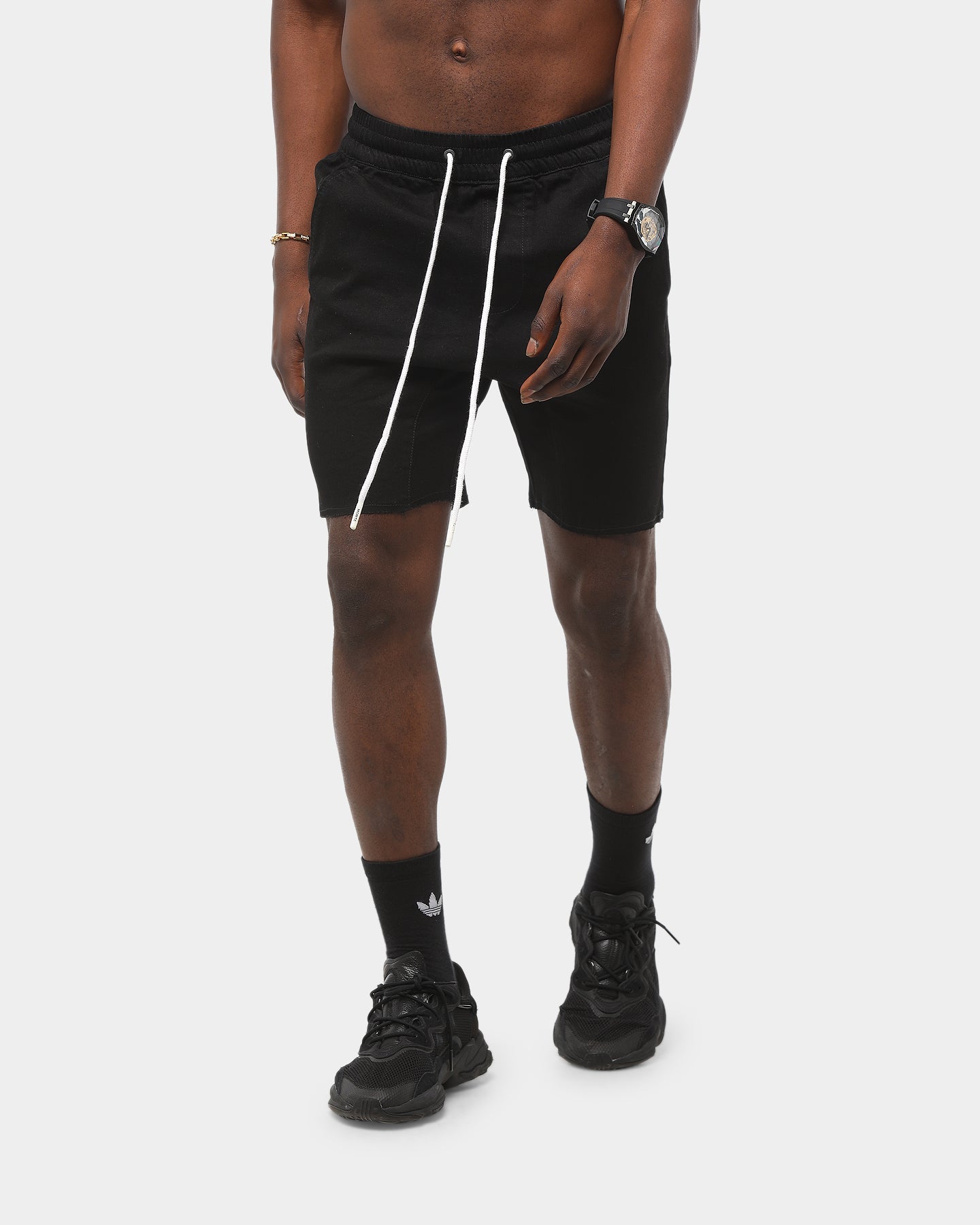 Saint Morta Denim Jogger Short Black