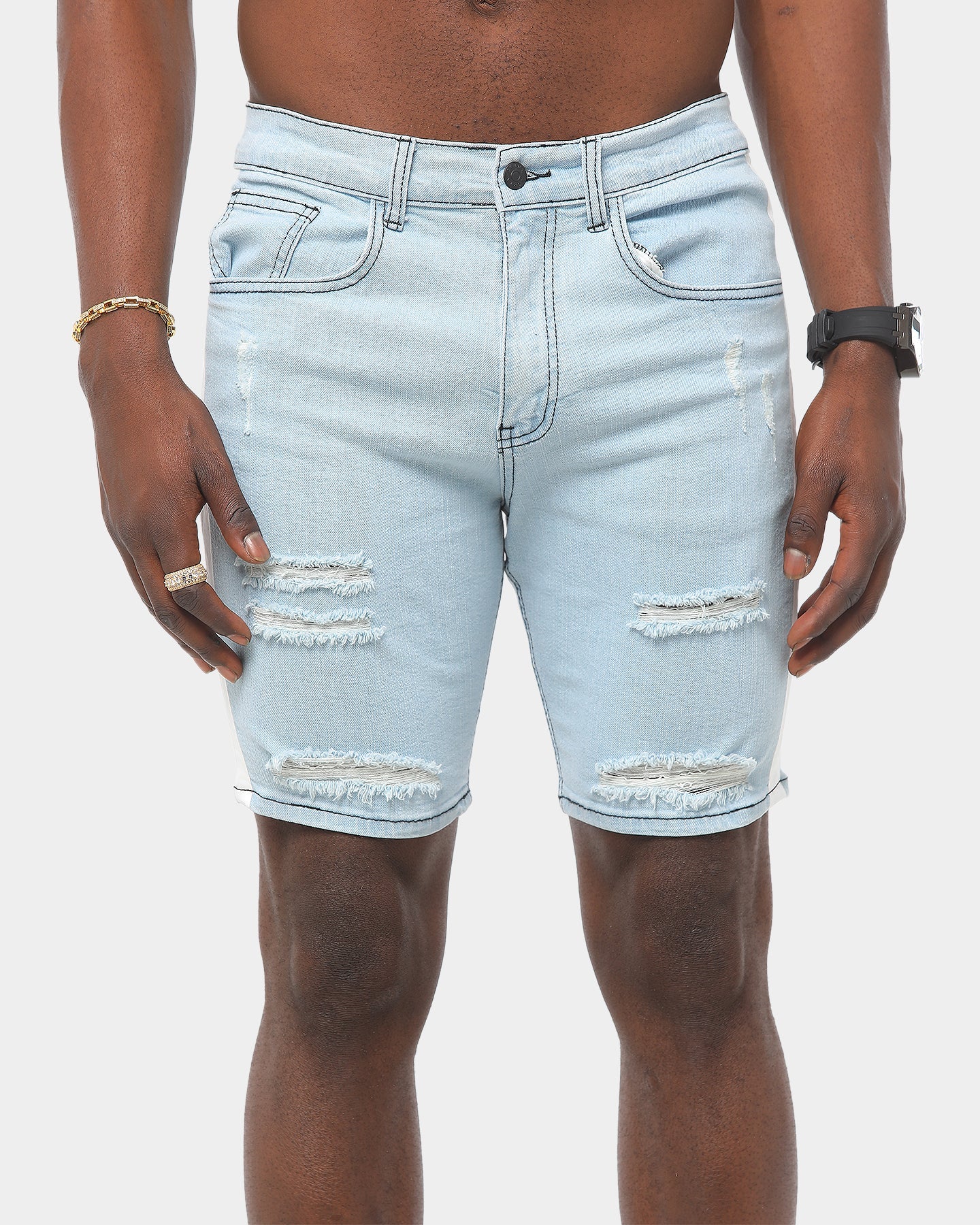 Saint Morta Racer Thrashed Short Blue/White