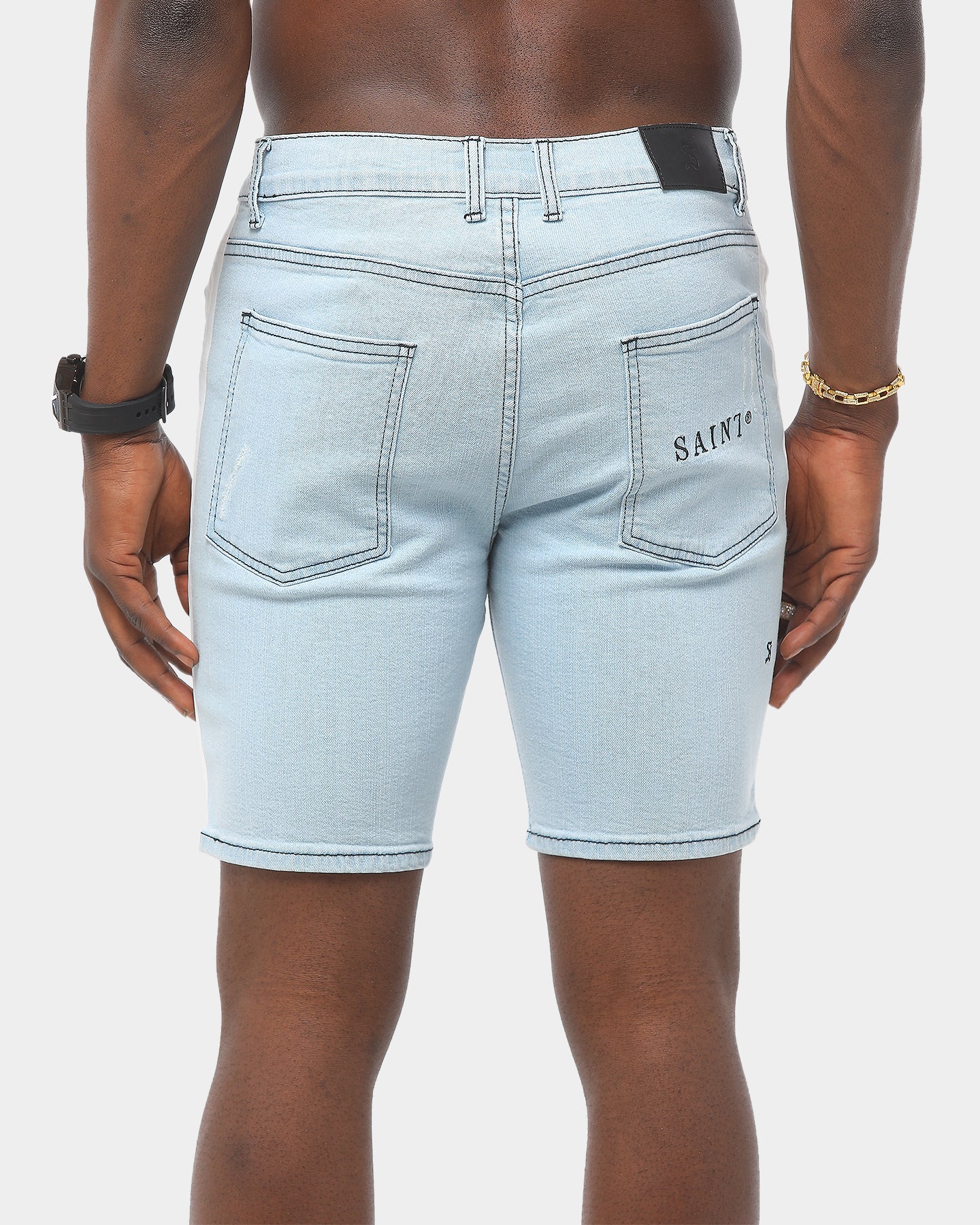 Saint Morta Racer Thrashed Short Blue/White