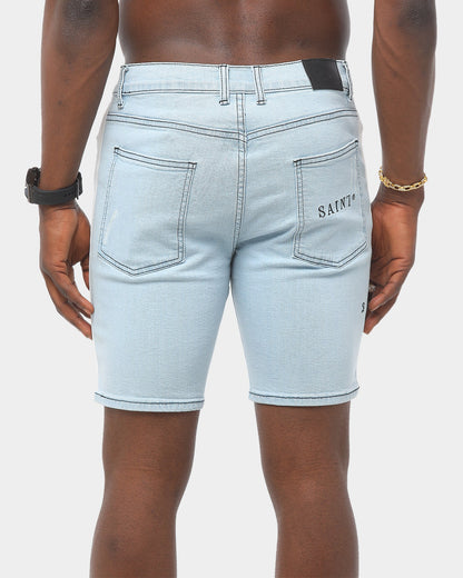 Saint Morta Racer Thrashed Short Blue/White