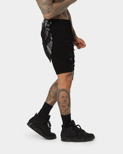 Saint Morta Bandana Summum Shorts Black/White