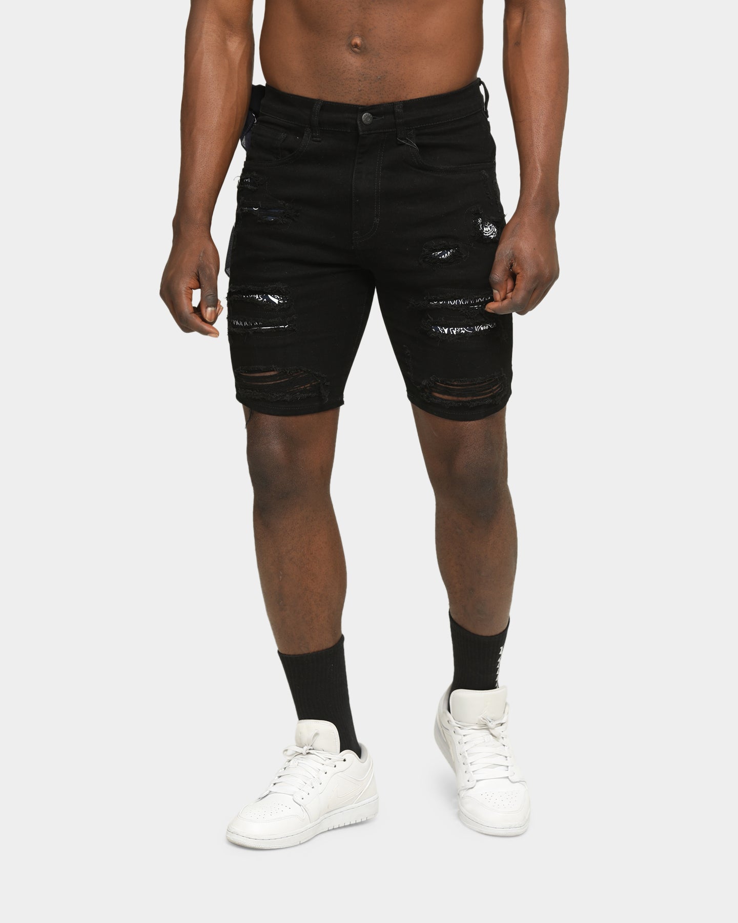 Saint Morta Bandana Summum Shorts Black/Navy