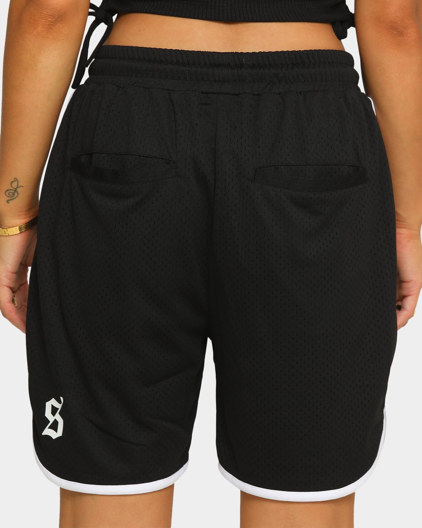 Saint Morta Era Mesh Basketball Short Black/White