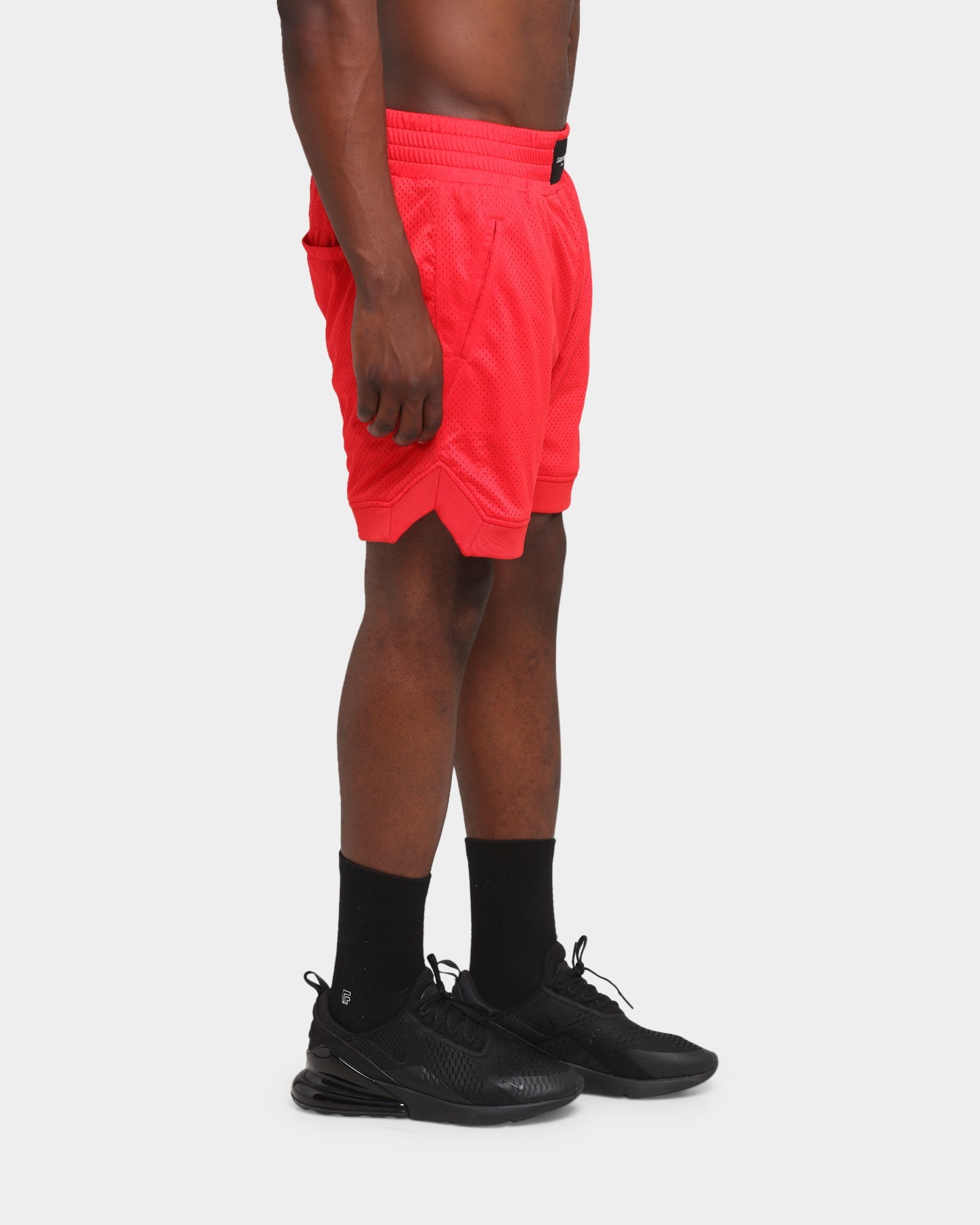 Saint Morta Warrior Basketball Shorts Red