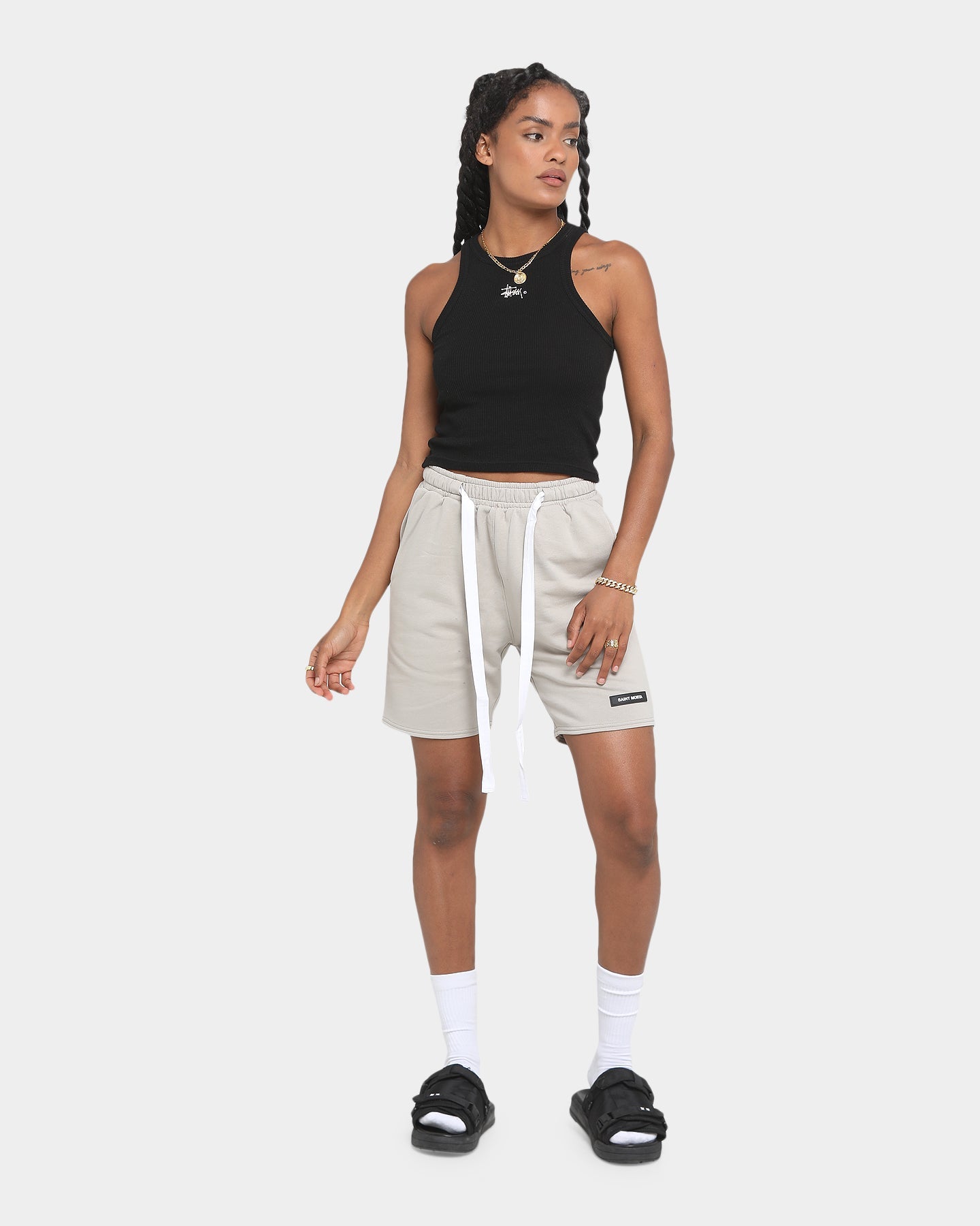 Saint Morta Off Court Street Shorts Fog