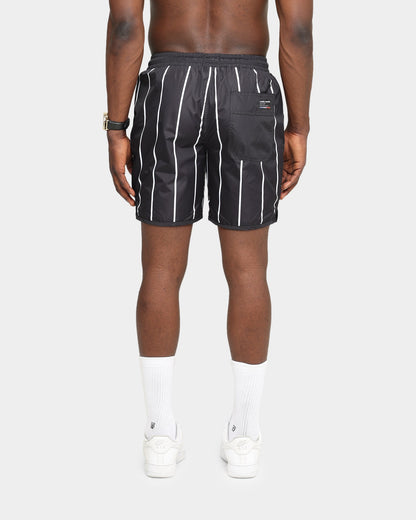 Carré Men's Deux Pinstripe Shorts Black/White