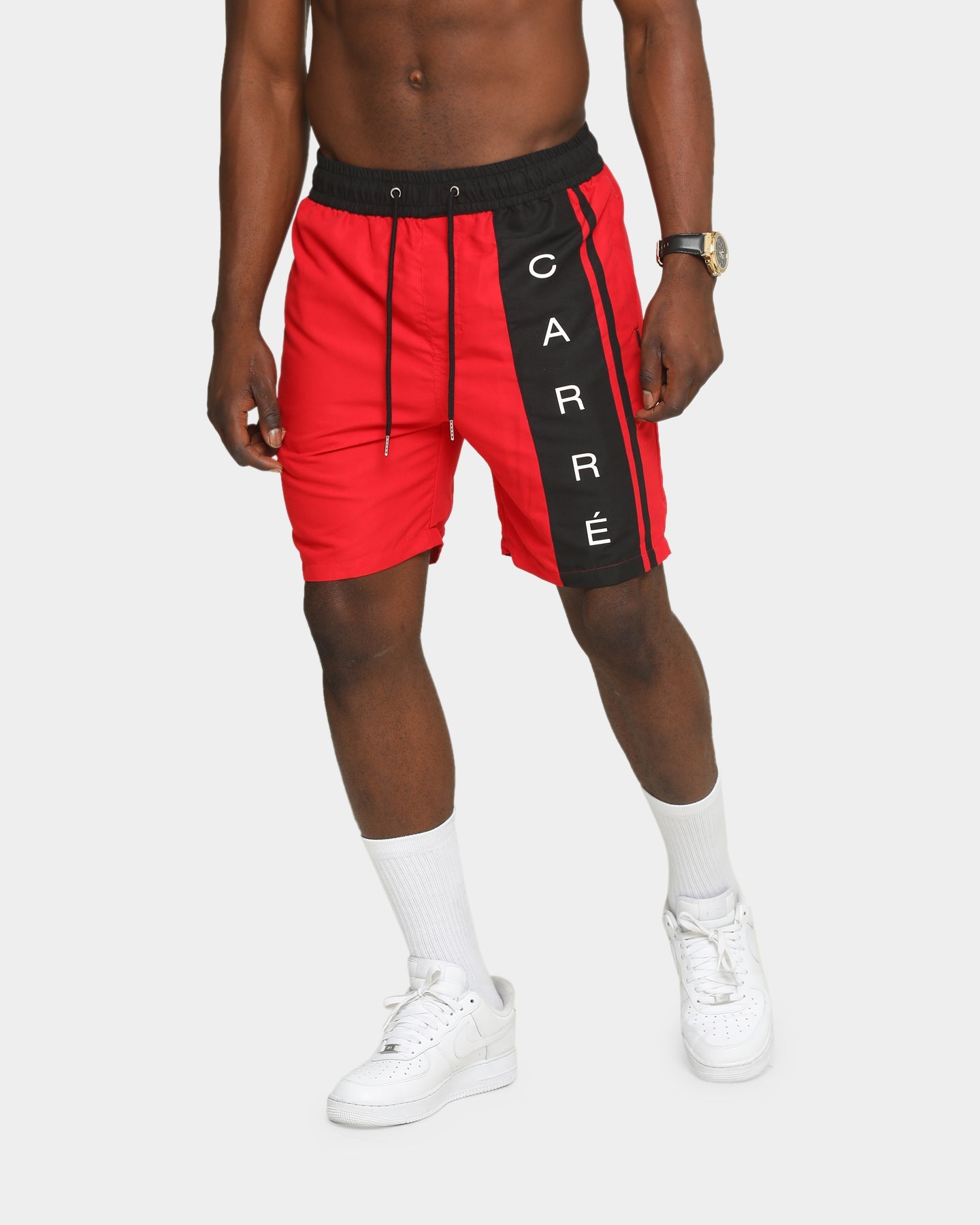 Carré Men's Side Piece Track Short Red/Black